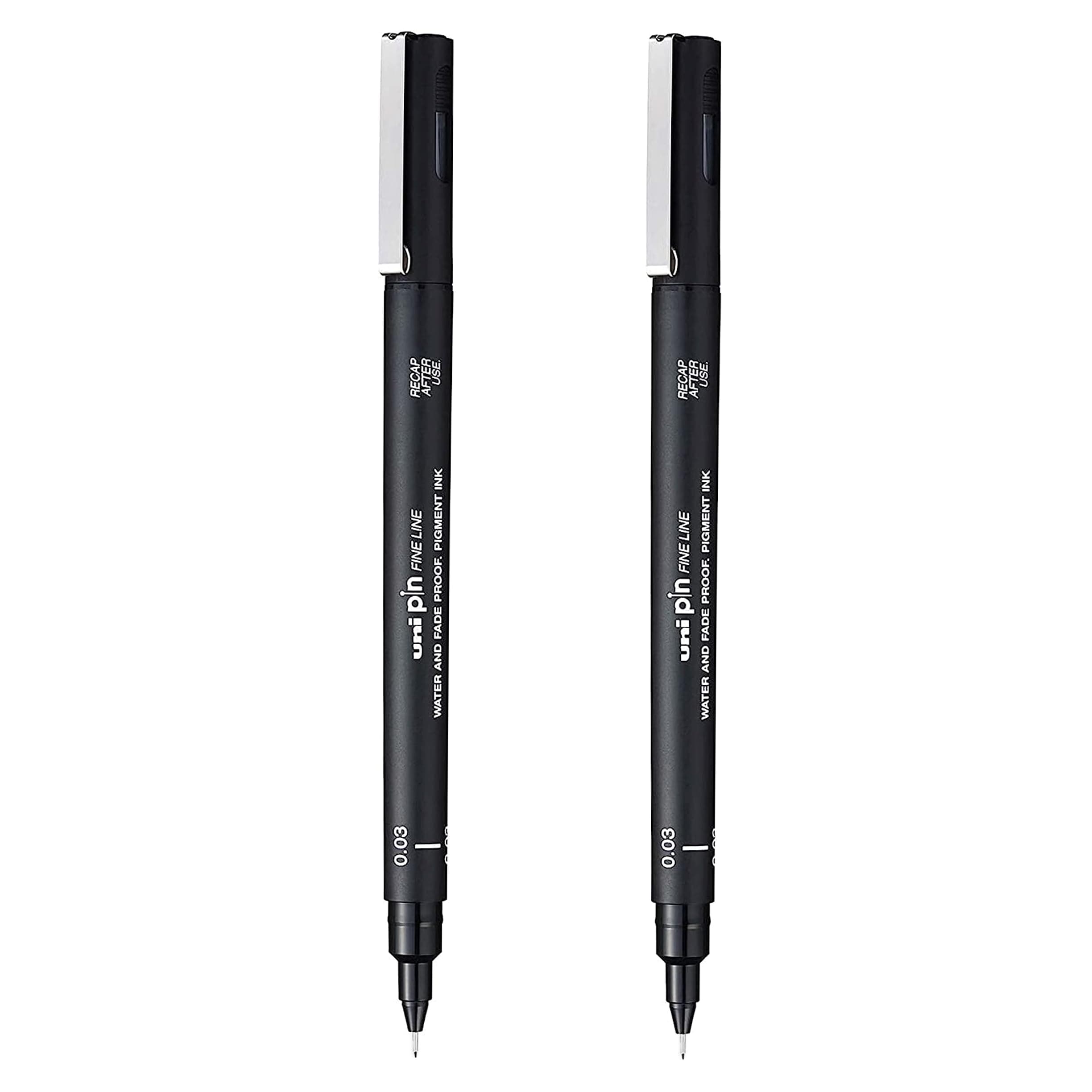 uni-ball Uni Pin Fineliner Drawing Pens - Black Ink - 0.03mm Nib (2)