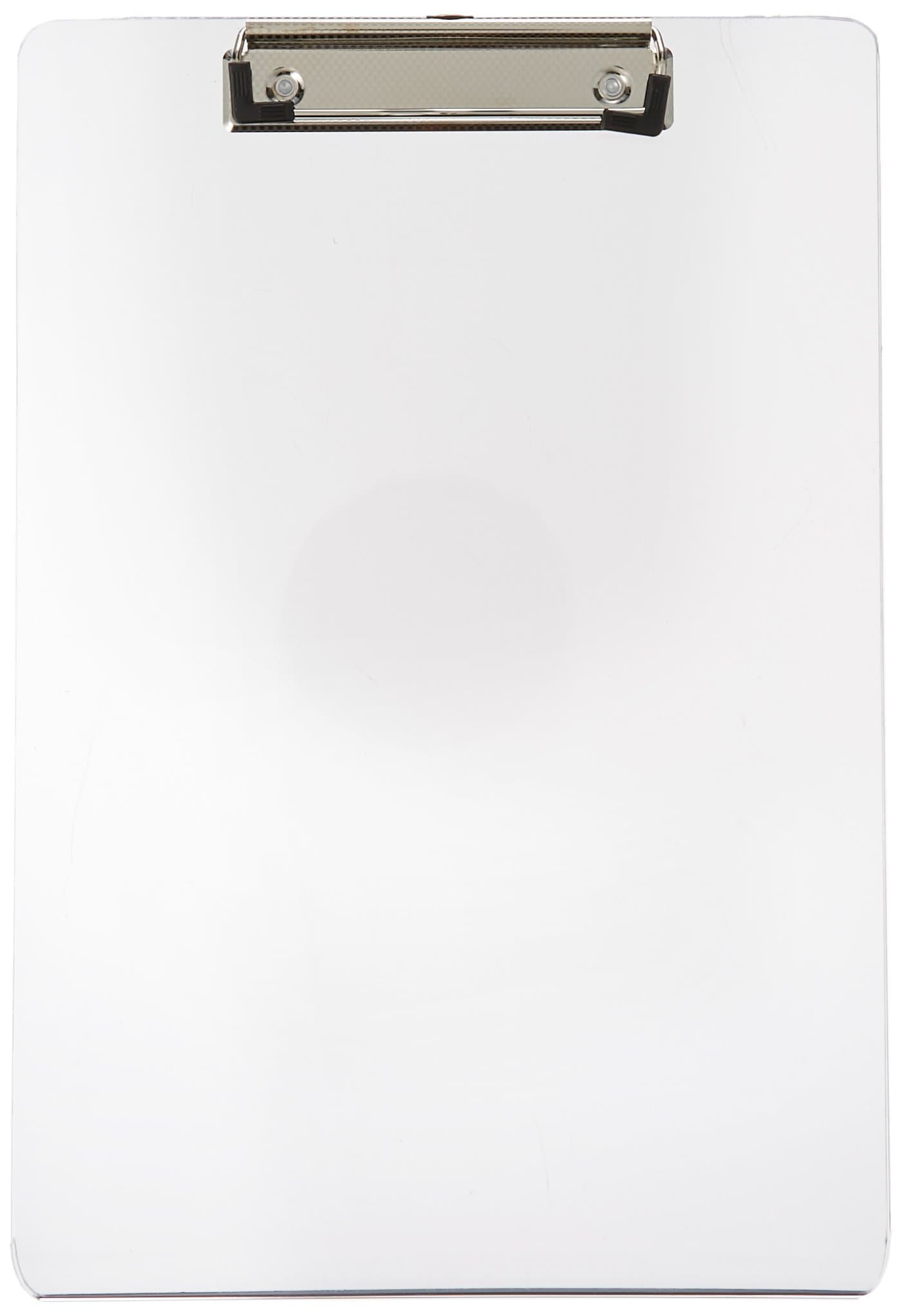 Clipboard, Transparent, Insert, See-thru Insert Documents You Need to See Quickly Between the Transparent Acrylic Sheets for Quick Reference. Both Sides Remain Visible. Dry Erase Compatible