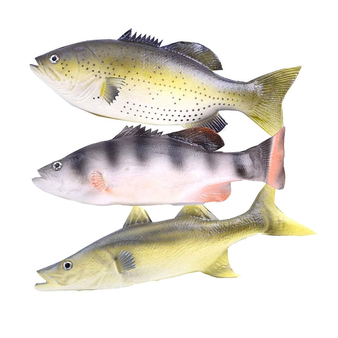 3pcs Simulated Fish Model, Lifelike Pretend Play Fish Set for Kitchen Decoration Home Decoration Store Party Display Tools Photography Props