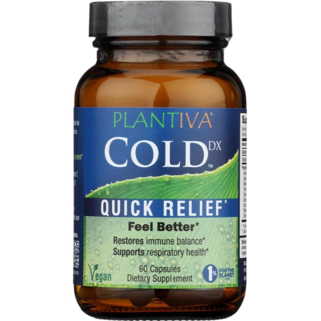 Plantiva ColdDx Natural Herbal Defense & Respiratory Health Support Supplemen...