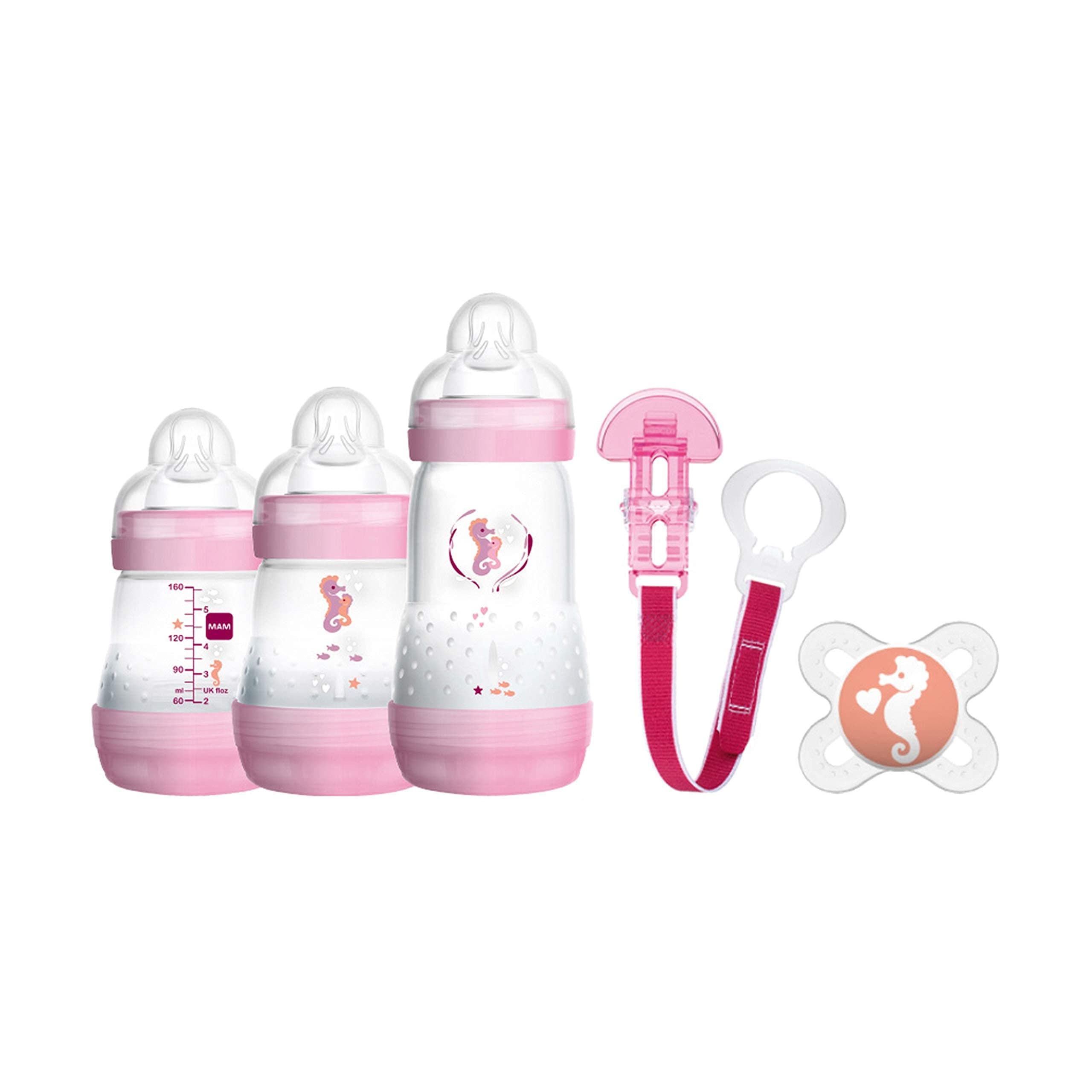 Mam 600122 Baby Starter Set for Girls, Packaging and Instructions in Foreign Language