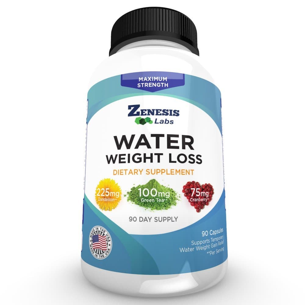Water Pill Diuretic - Weight Loss - 90 Capsules (50% More Than competitors)