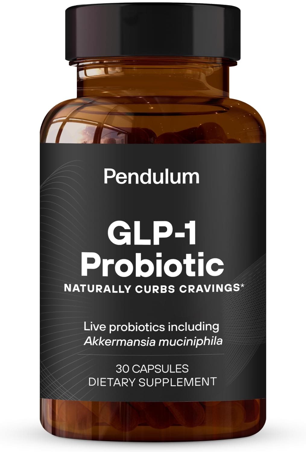 Pendulum GLP-1 Probiotic – Supports Appetite Control and Craving Management, Naturally | Improves Regularity & Gut Health with Akkermansia & Other Strains (30 Capsules)