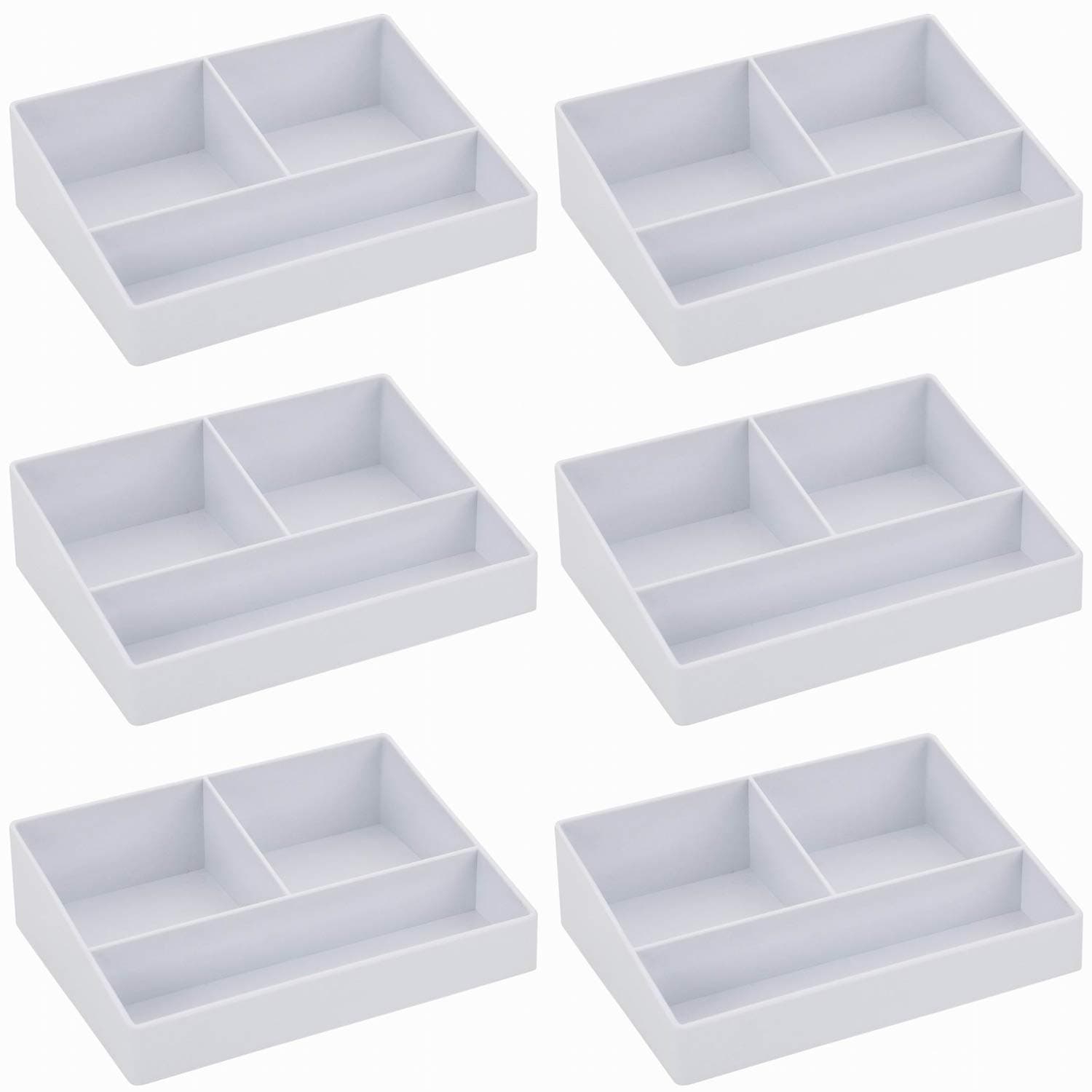 VINN DUNN BESPOKE Sachet Holder Coffee Sachets Tea and Coffee Holder for TWININGS Tea Bags - Storage Organizer Condiment Box- Sugar Napkin Straw Teabags Container for Hotels Home Office 6PK White