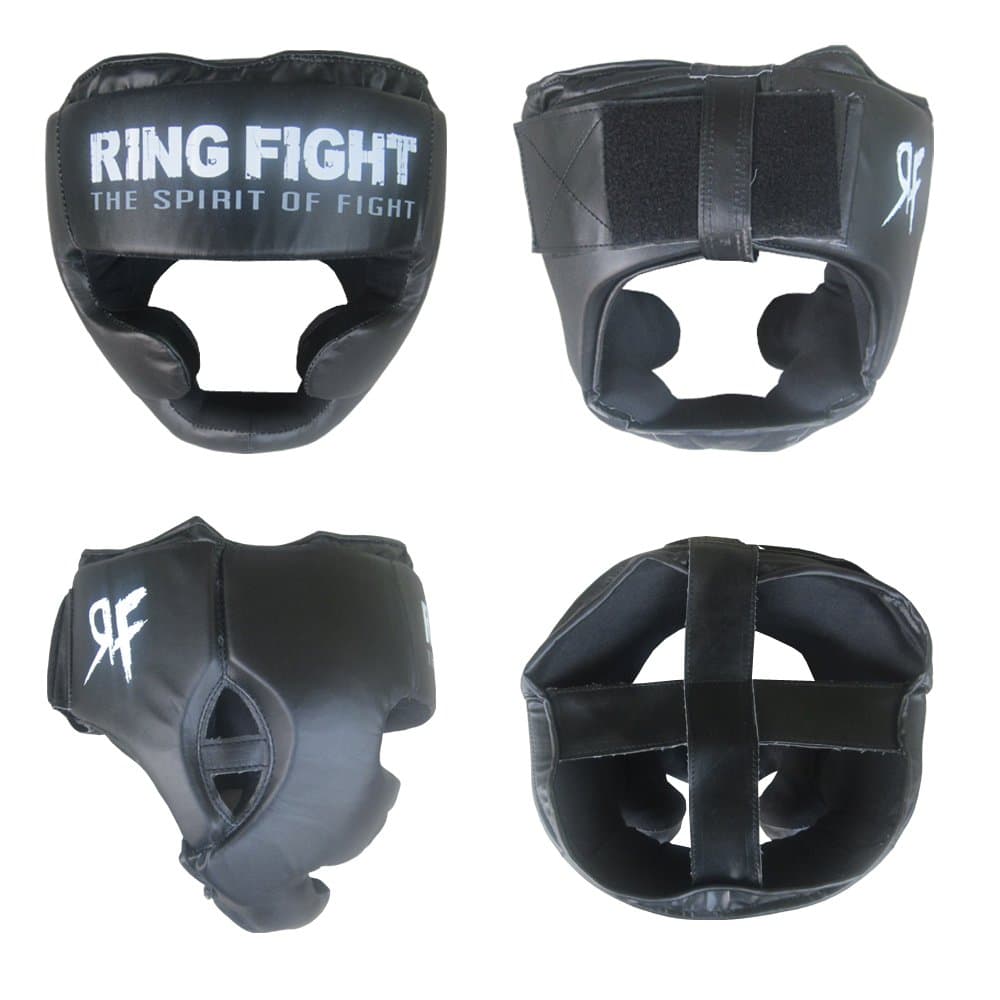 Ceela_49 100-Percent-Cotton-Rib-Knit Head Guard for Boxing (Black)