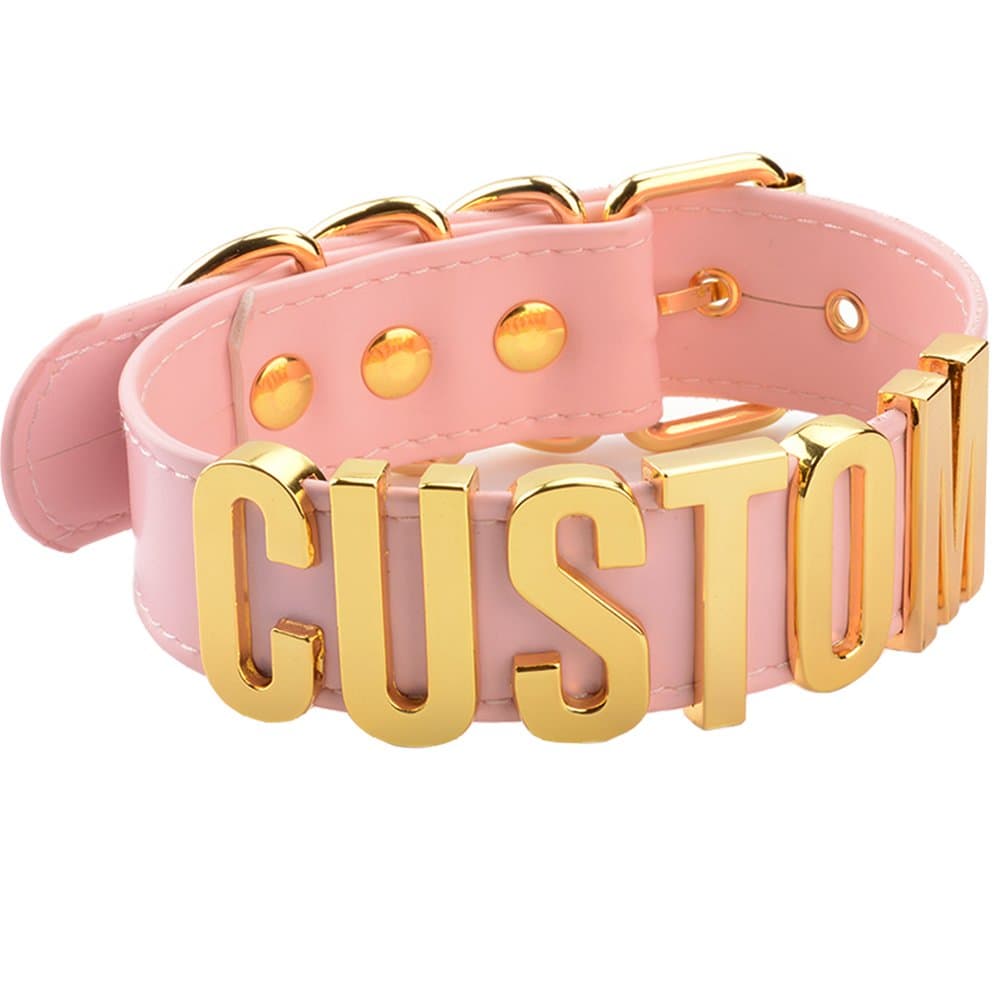 Custom Choker Collar Name Choker Cosplay Letters Choker Word Collar Necklace Any Name