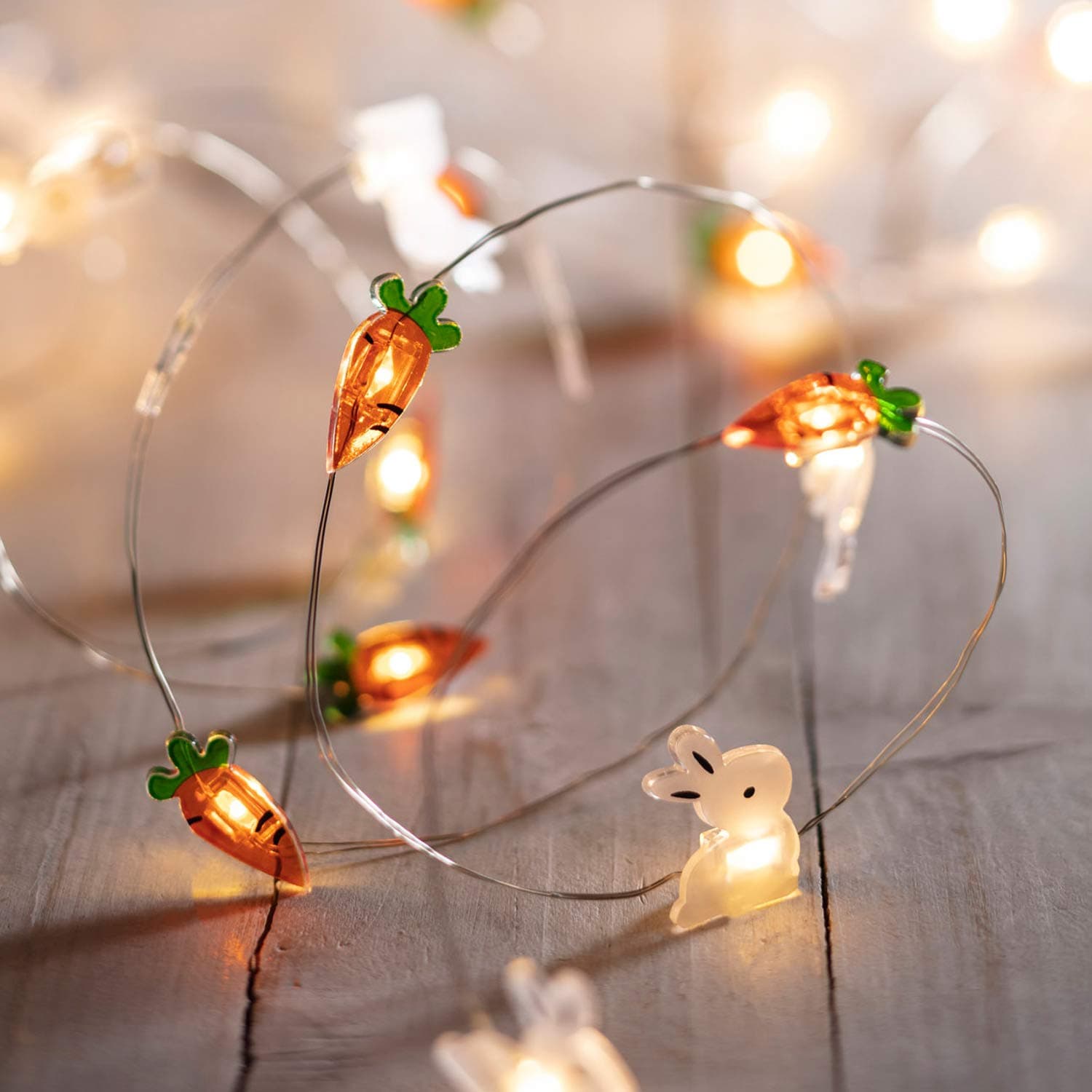 Easter Bunny & Carrot  String Lights