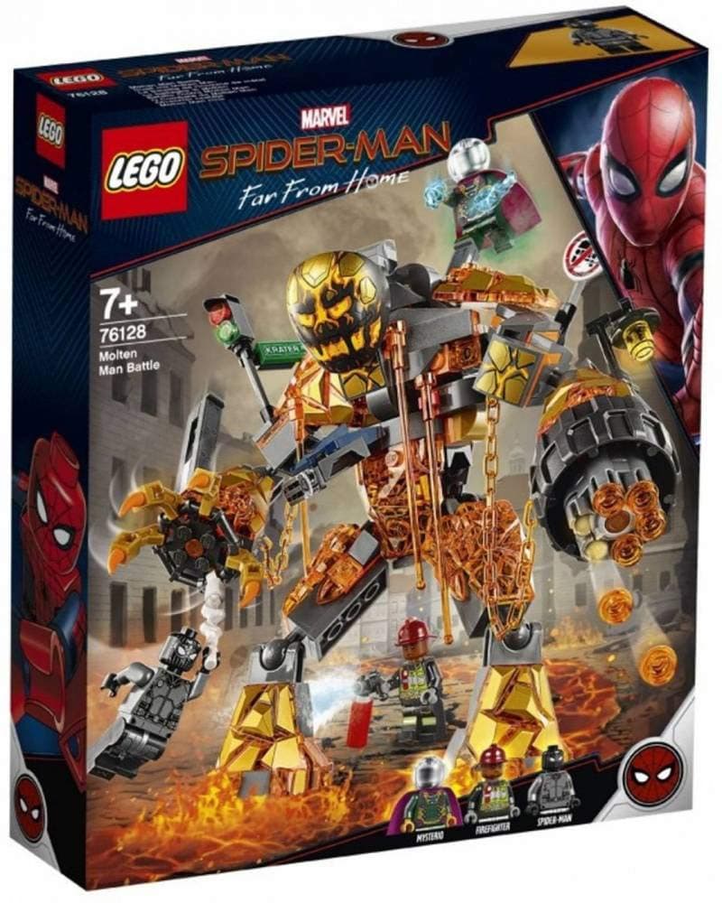 LEGO Marvel Spider-Man Far From Home: Molten Man Battle 76128 Building Kit, New 2019 (295 Pieces)