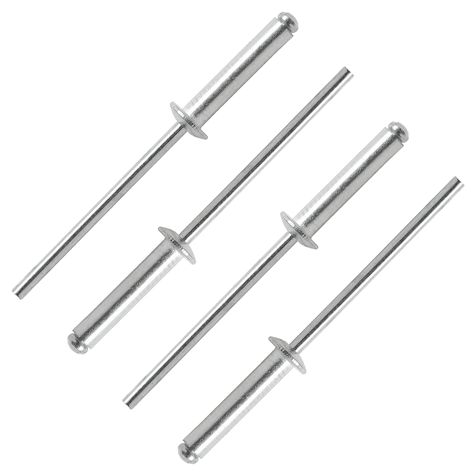 Qjaiune 100Pcs Aluminum Pop Rivets 1/8" x 5/8" (Diameter x Grip Length), Dome Head Blind Rivets for Sheet Metal Automotive Railway