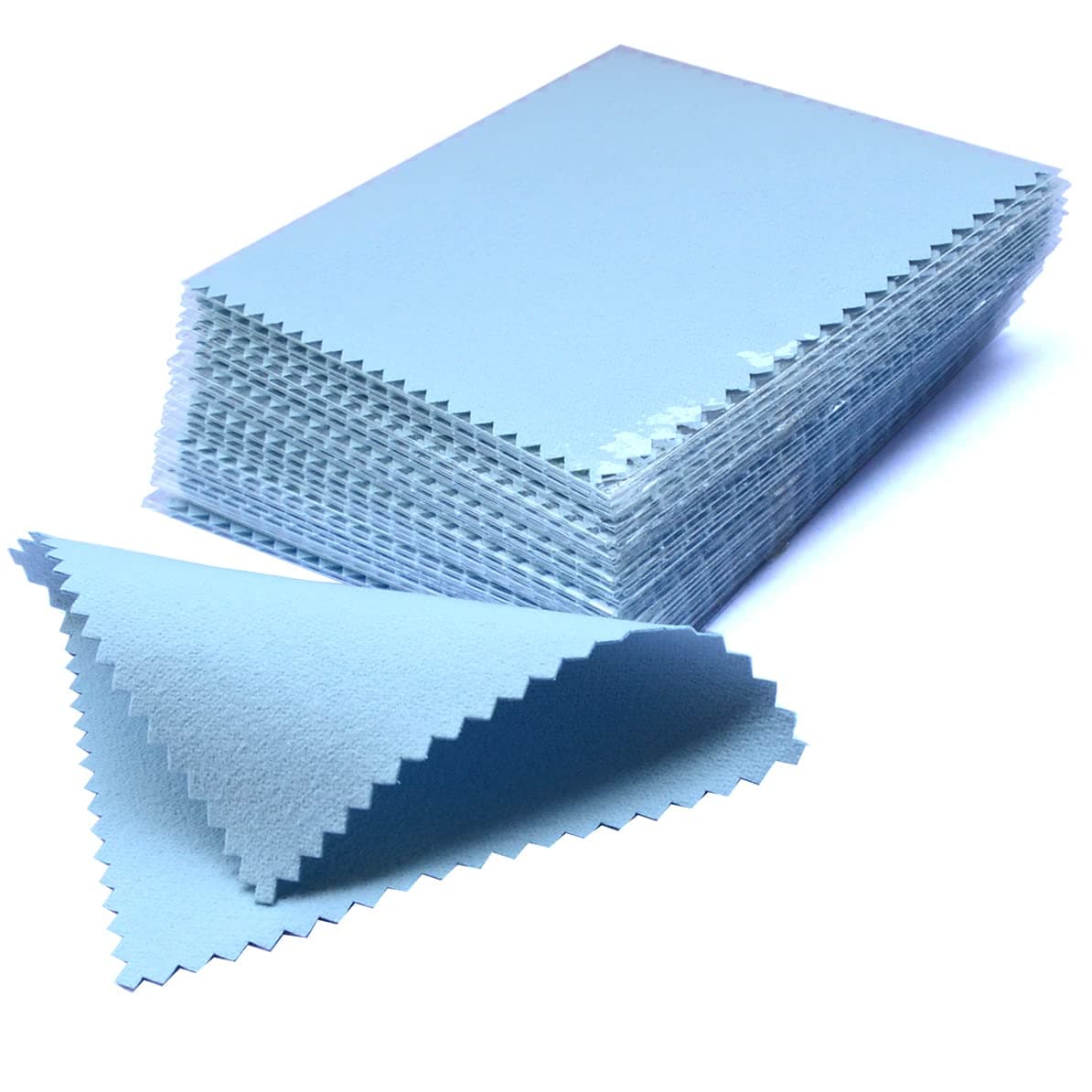 Divine LightPremium Jewelry Cleaning Cloth 50 Pack by Divine Light, Polishing Cloths for Gold Silver and Platinum Jewelry, Watch, Coins, Glasses - Cleaning Towels to Keep Jewelry Clean and Shiny