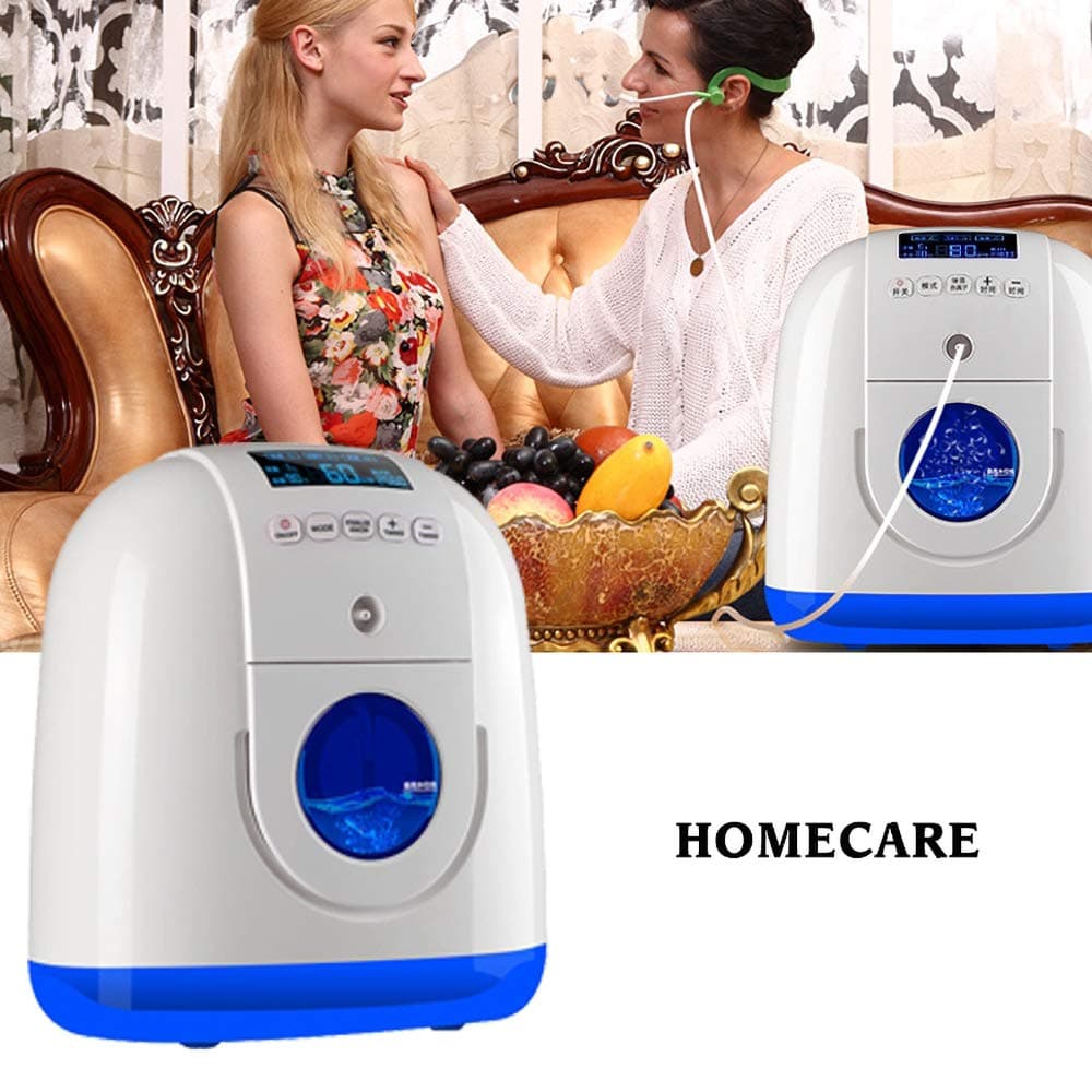 HLKODS Portable Oxygen Generator With Nasal Cannula Homecare Use Travel Machine