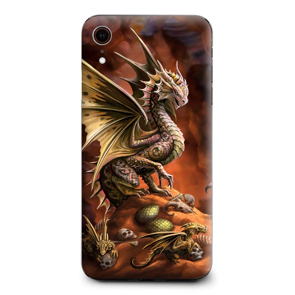 Anne Stokes Desert Dragon - Skin Decal Vinyl Wrap for Apple iPhone XR - Decal Stickers Skins Cover