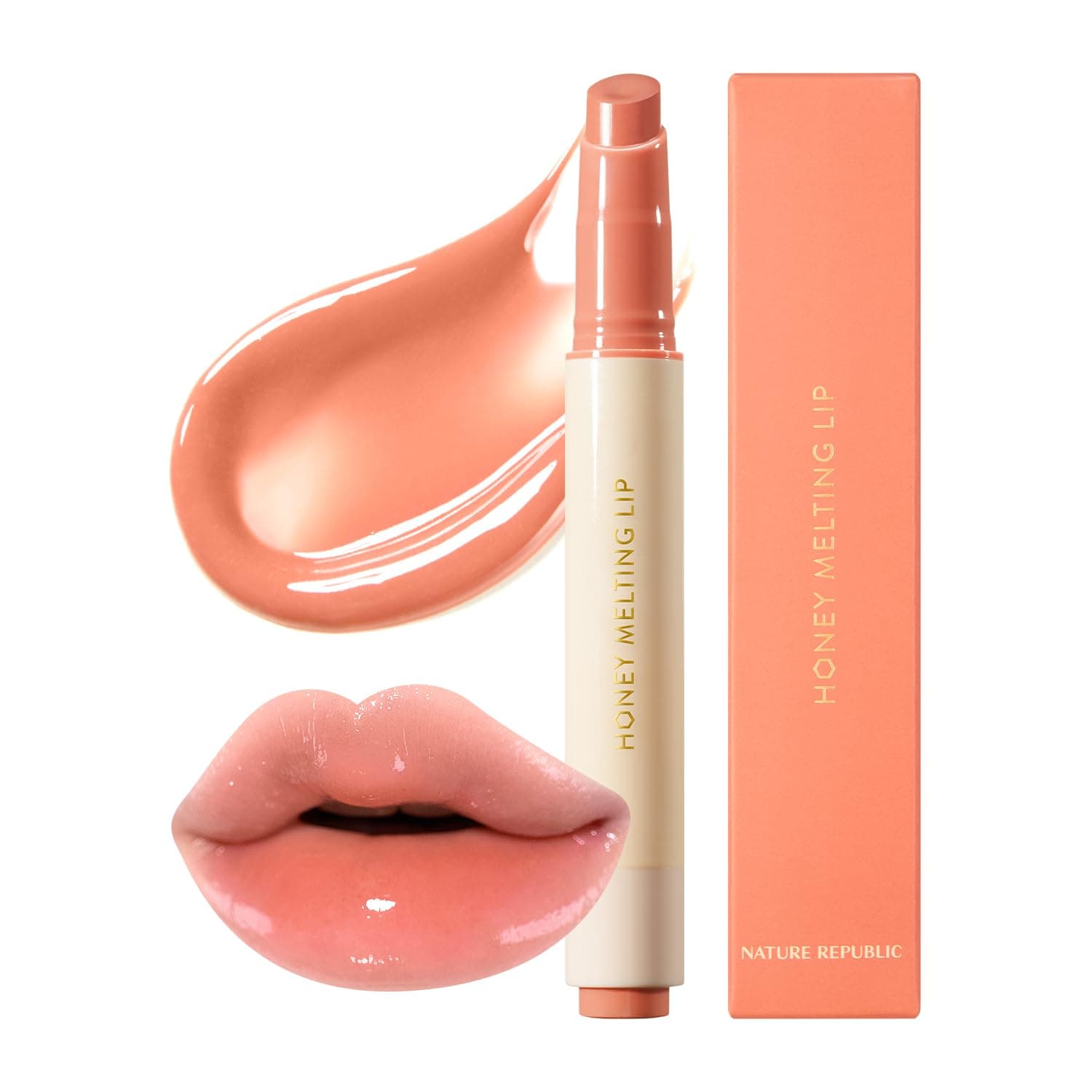 Nature Republic Honey Melting Lip 2.7g (01 Apricot)
