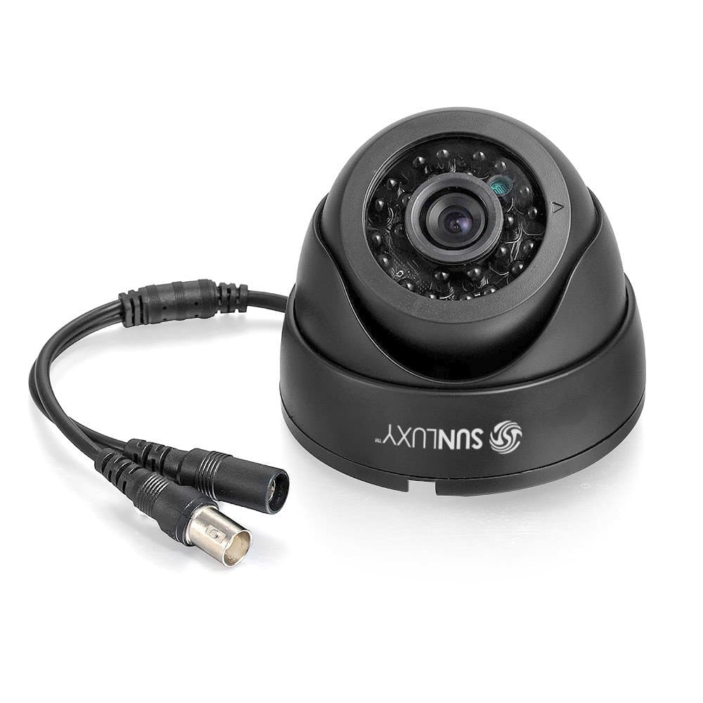 1/4 Inch Color CMOS 700TVL CCTV Indoor Home Security Surveillance Dome Camera with 24 IR LEDs Infrared Night Vision, 3.6mm Lens