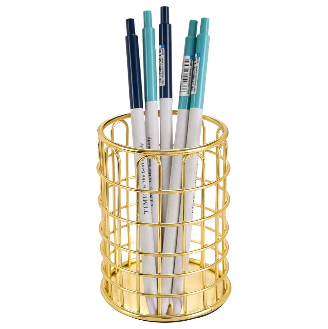 Pen Holder Pen Cup Organizers for Desk, Gold