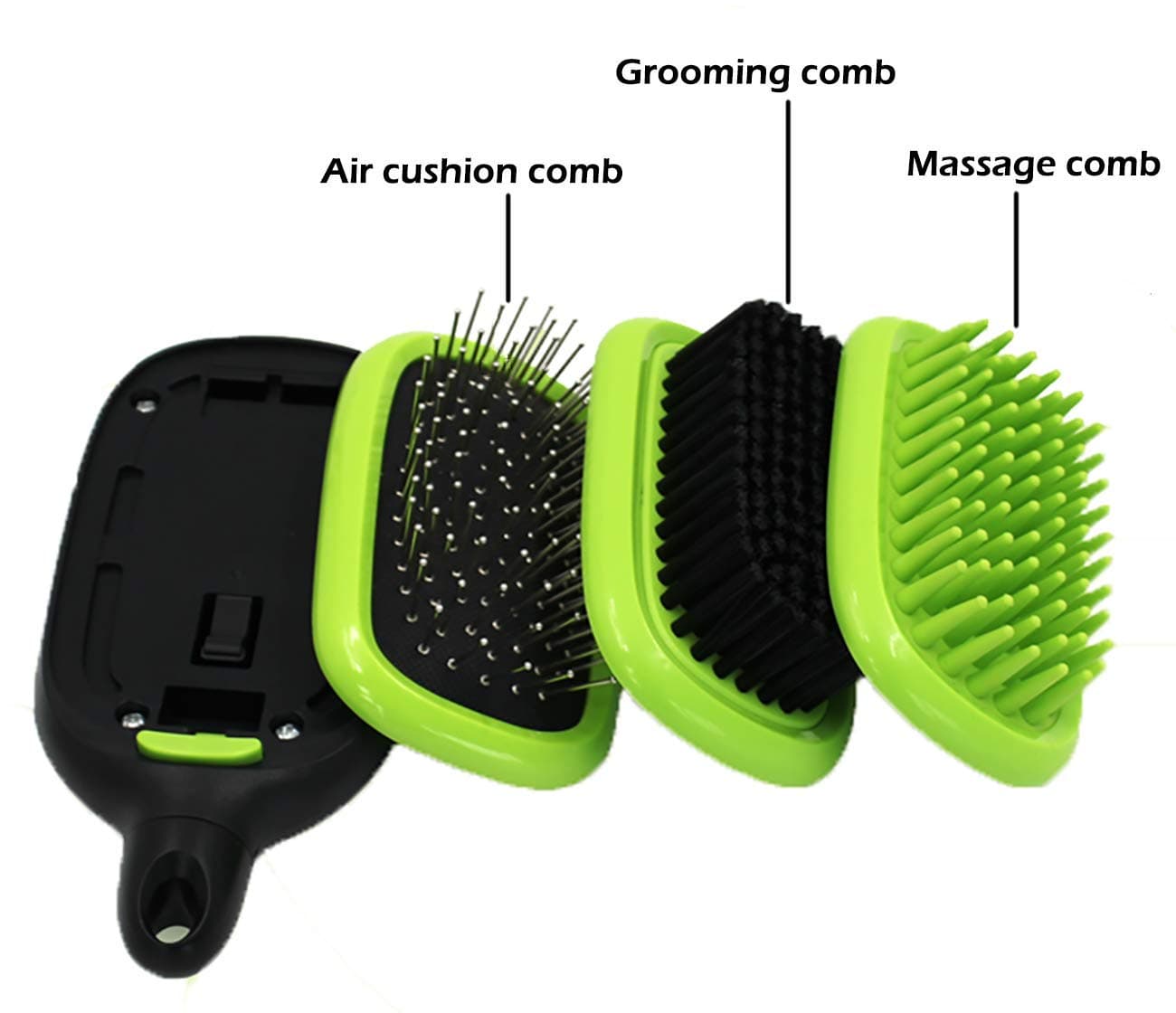 Ttkgyoe Pet Grooming Dog Brush Hair Shedding Tools Massage Bristle Soft Silicone Pins for Short & Long Hair 3 in 1 Cat Comb