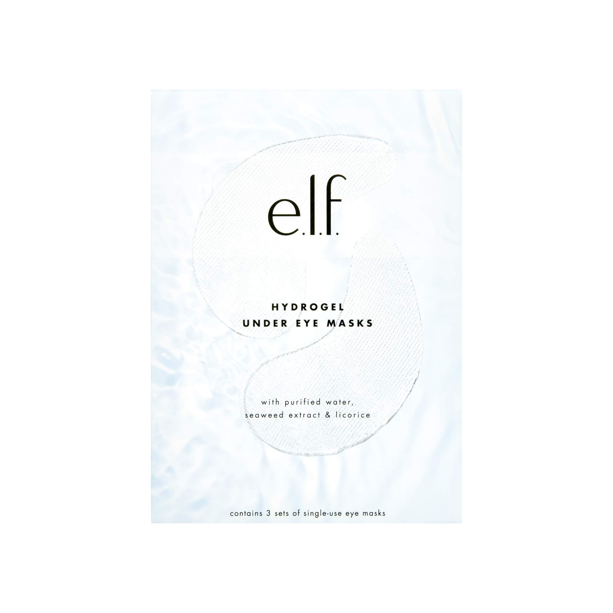 e.l.f. Cosmetics Hydrogel Under Eye Mask Moisturizing Formula, 3 Sets Of 2, 3 Count