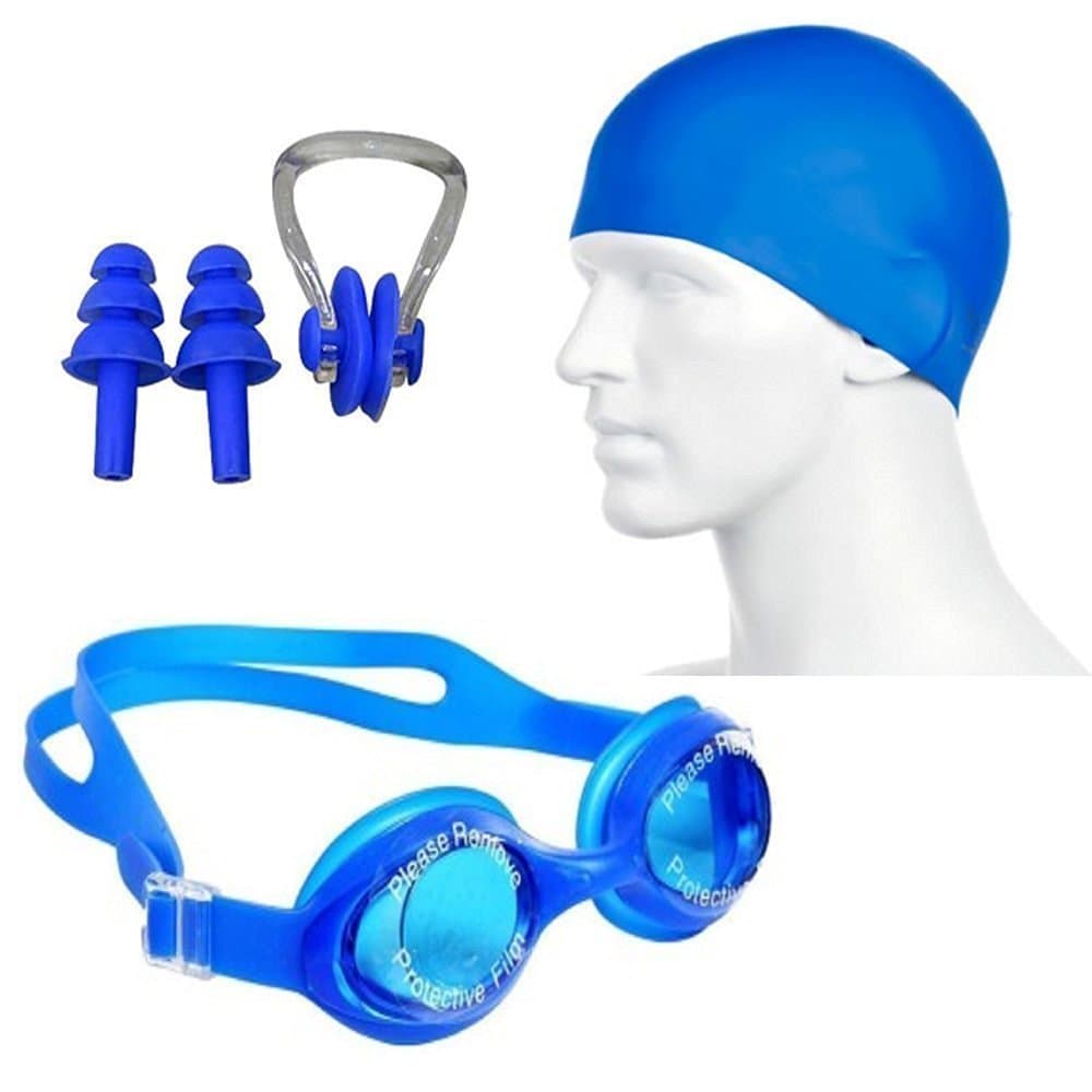 Body Maxx Swimming Kit With Goggles, Cap, Ear Plug, and Nose Clip