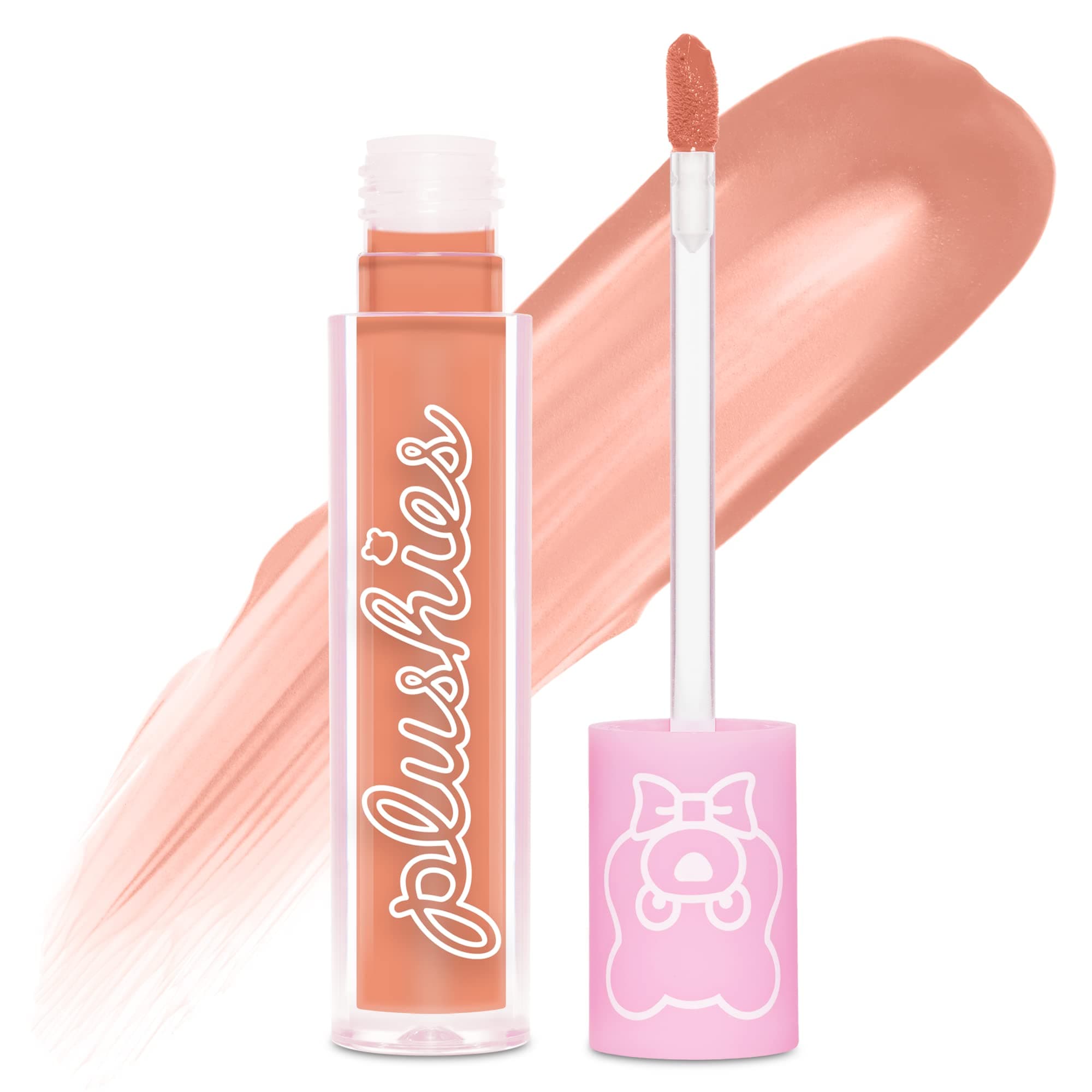 Plushies Soft Matte Lipstick, Melon Smoothie (Peachy Nude) - Blackberry Candy Scent - Plush, Long Lasting & High Comfort for All-Day Wear - Talc-Free & Paraben-Free