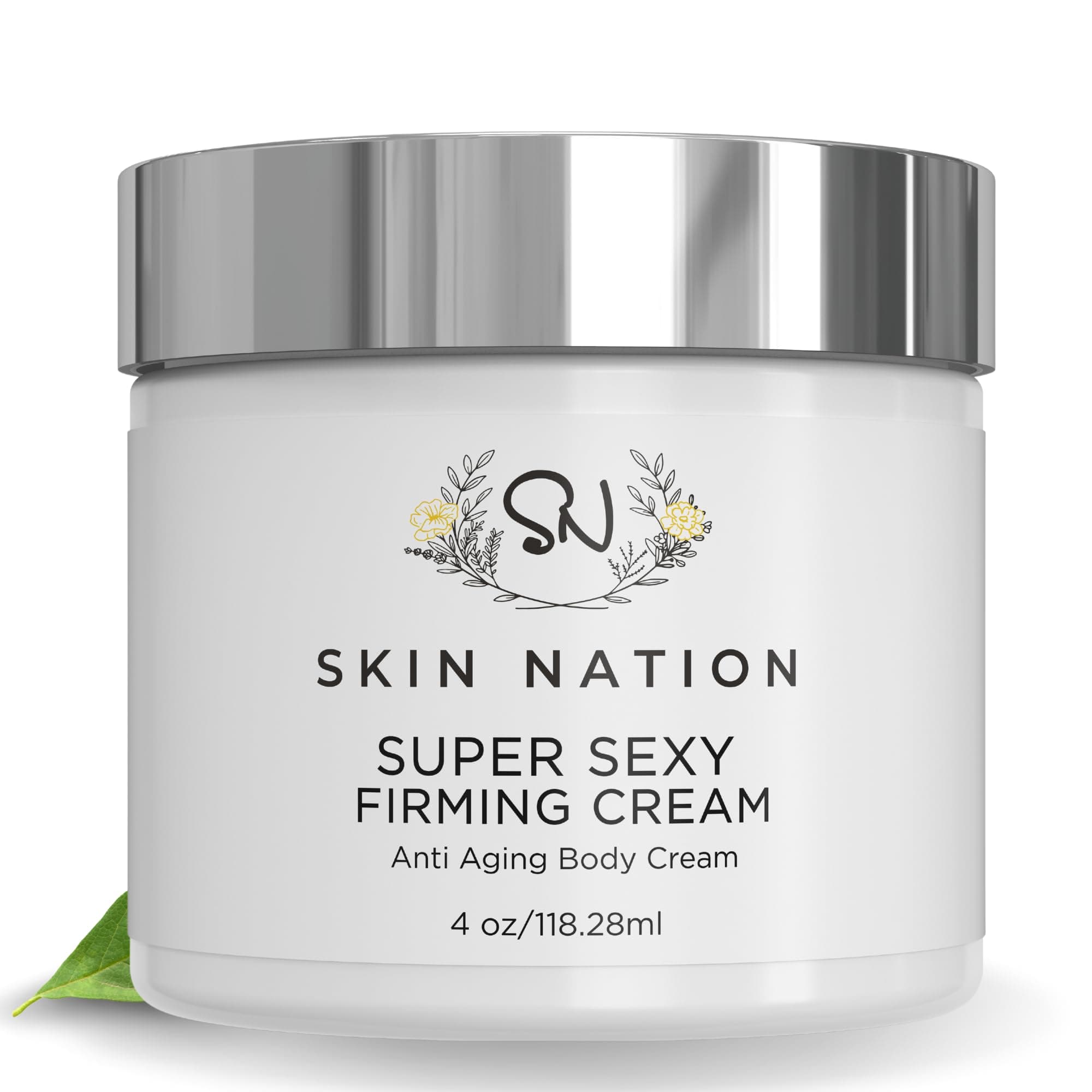 - Super Firming Cream, Hydrating Body Lotion with Shea Butter, Glycolic Acid, Aloe Vera, Can Help Smooth Crepey Skin and Support Firmer Neck & Décolleté, 4 oz