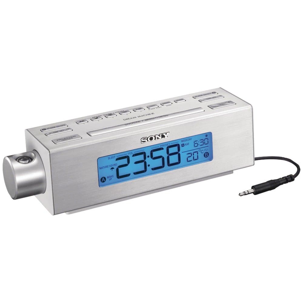 Sony ICFC717PJ Nature Sounds Clock Radio, Silver