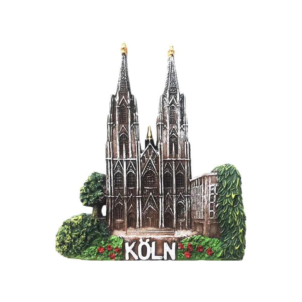 Wedare Magnet Souvenir Germany 3D Cologne Cathedral Fridge Gift,Handmade Home & Kitchen Decoration Cologne Refrigerator Collection