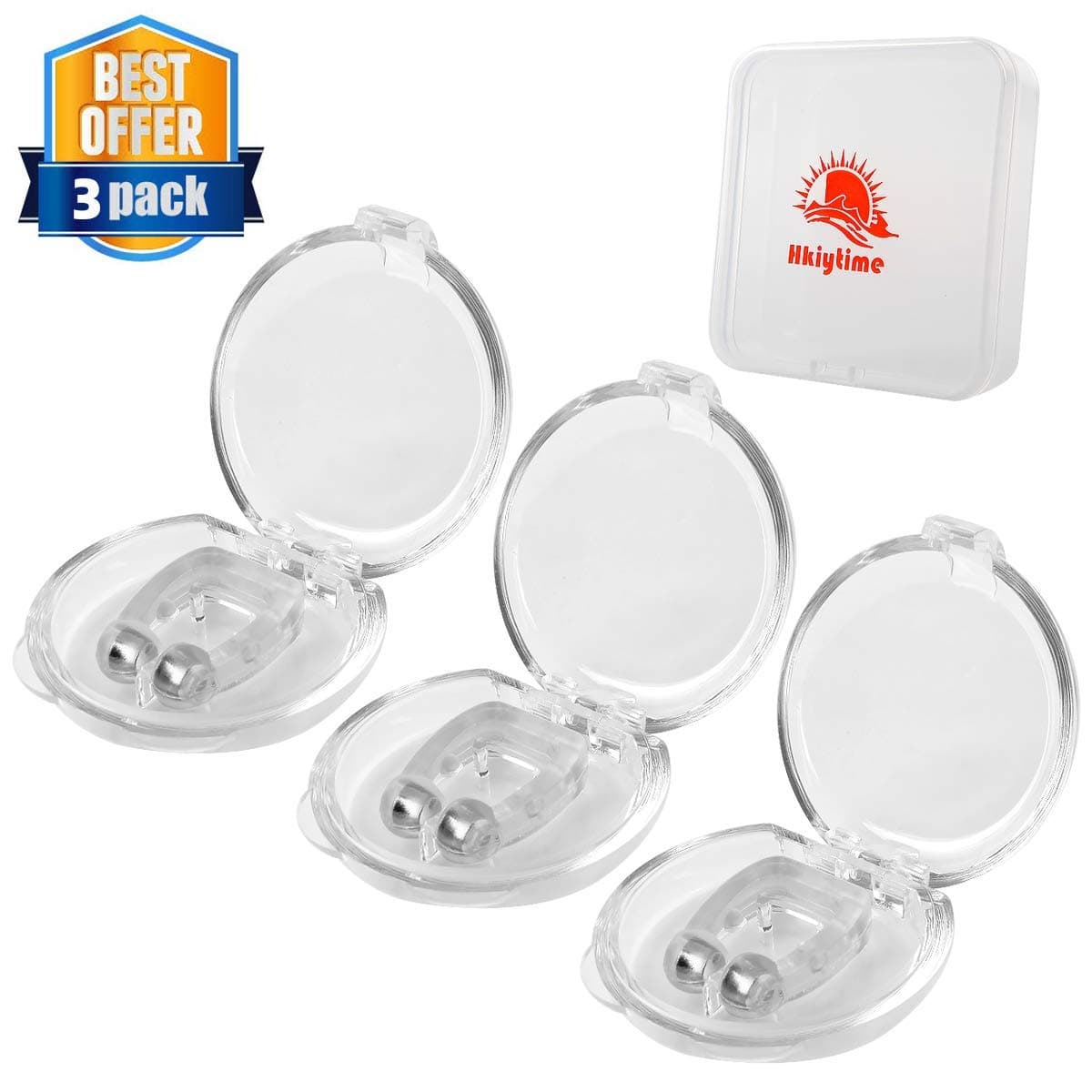 Hkiytime Snore Stopper Snore Protection Anti-snoring Premium Snore Bar Nose Spreader Splint, Helps Against Snoring, Sleep Apnea, Nasal Dilator in Medical Material