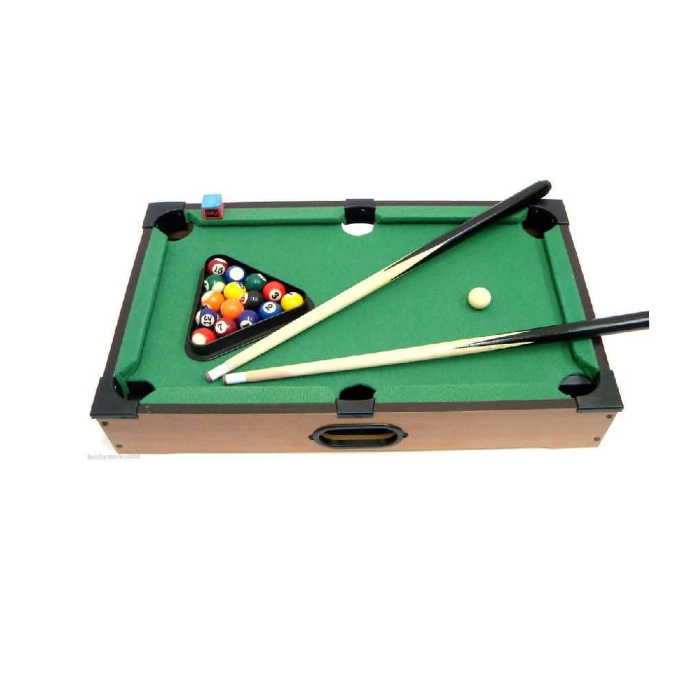 NEW Kids Mini Desktop Pool Table Set Billiard Table Tabletop Pool Table 20pc Set