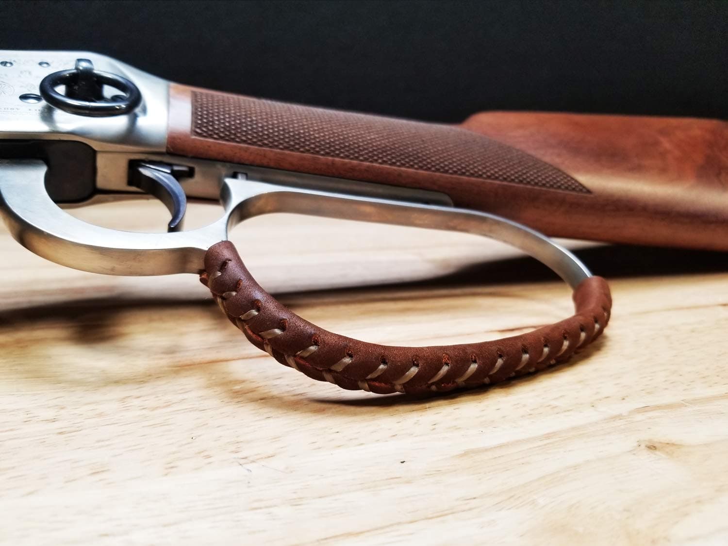 Handcrafted Large Loop Leather Lever Wrap