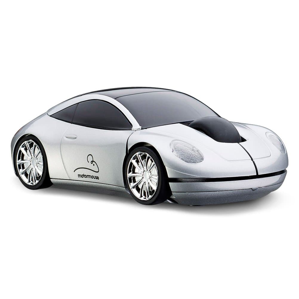 TarVee Yasirona Motor Mouse Car Silver Wireless USB Computer Mouse