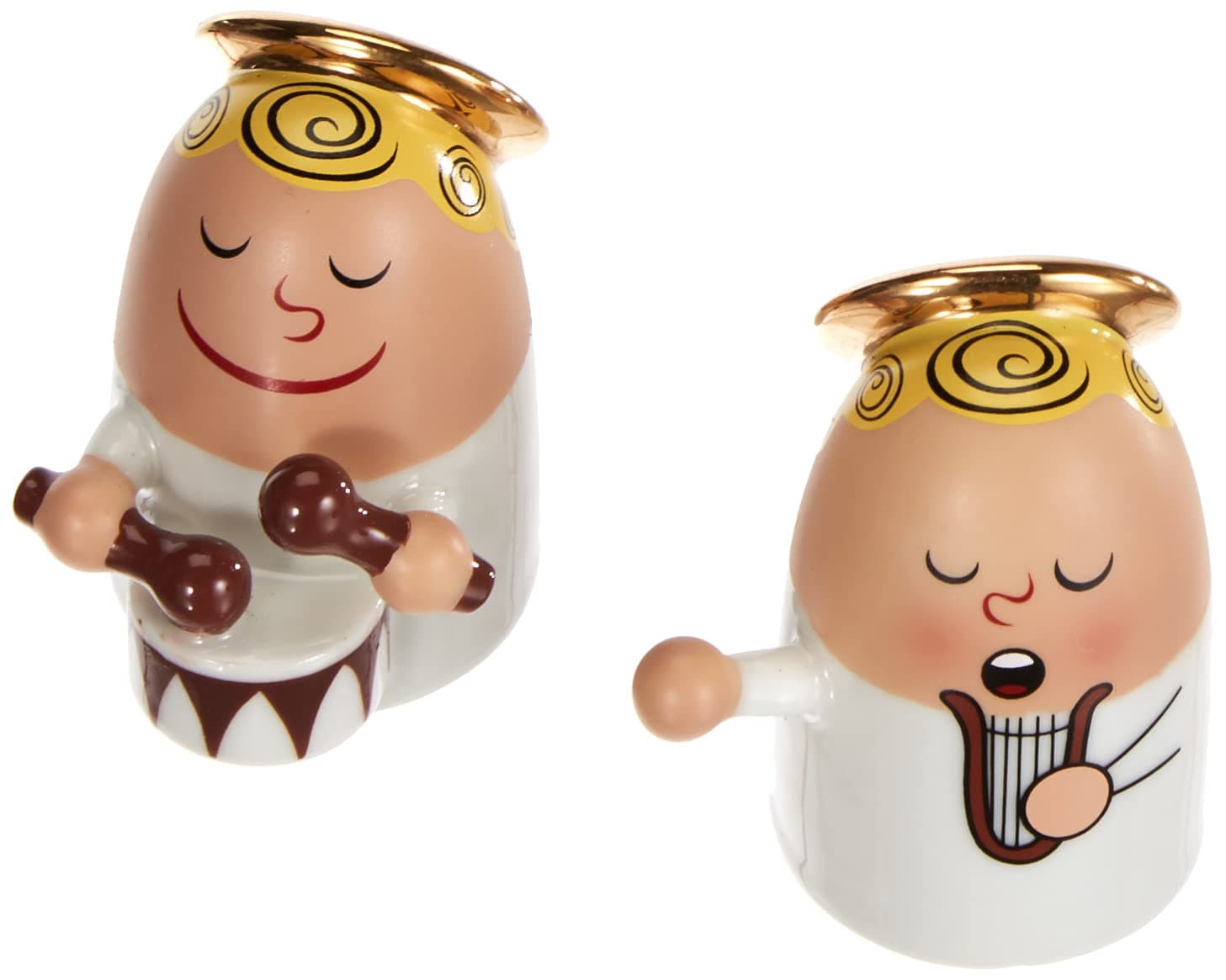 Alessi"Angels Band" Figurines In Porcelain (Set Of 2)