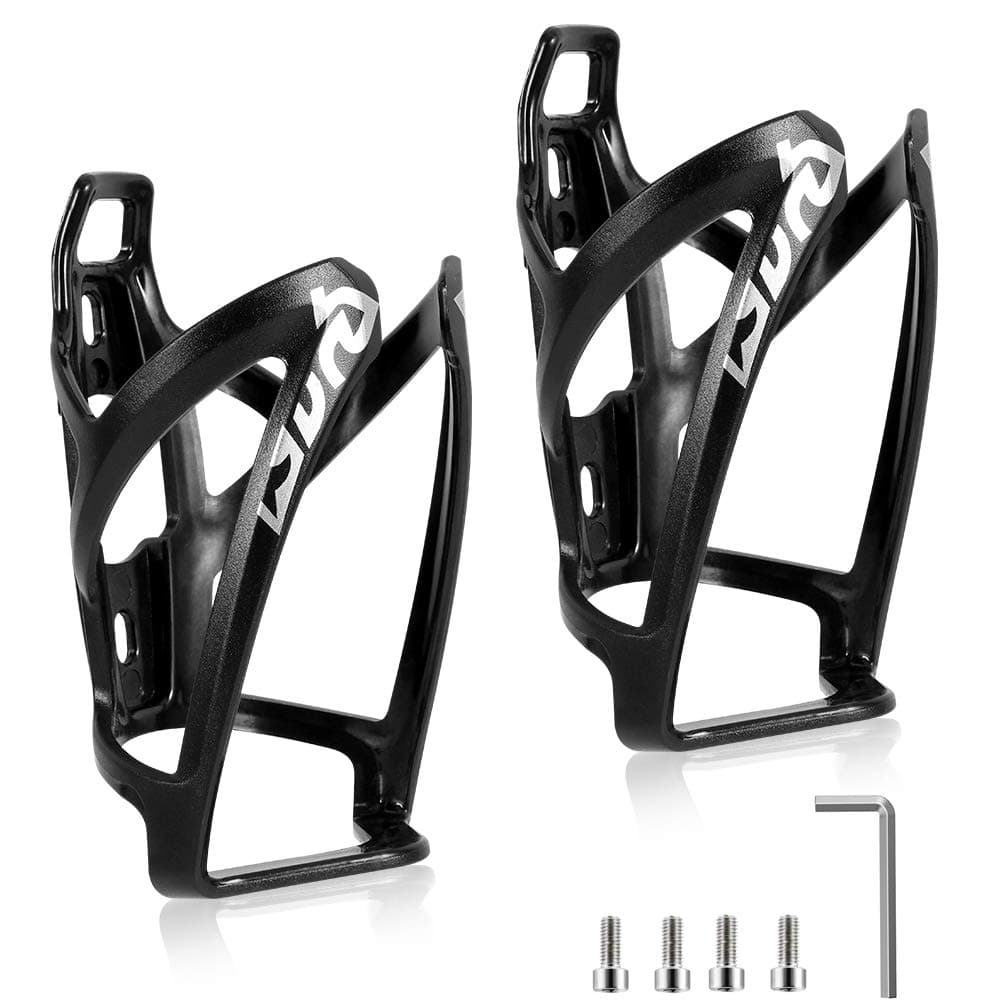 Bike Water Bottle Cage, 2 Pack Lightweight Bike Bottle Holder Strong Bicycle Drink Cup Holders Cycling Kettle for Road, Mountain and Kids Bikes