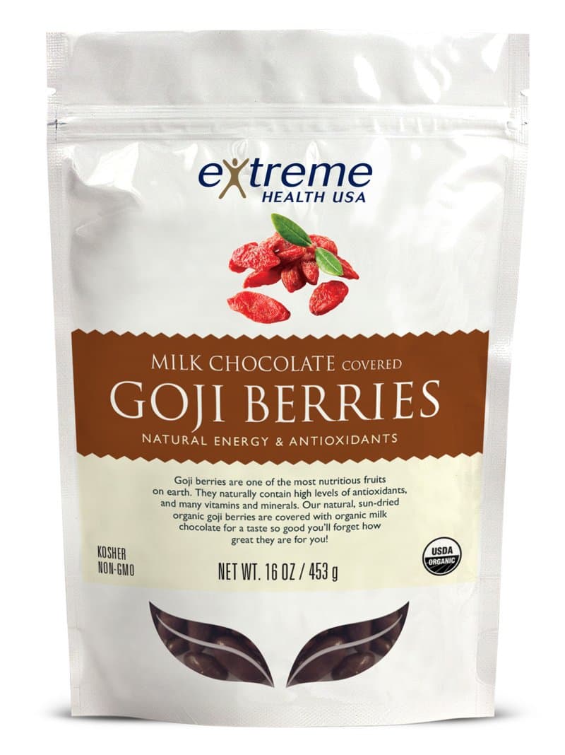 Extreme Health USA Extreme Health's Tibetan Goji Berries, Milk Chocolate, 6-Ounce Pouches (Pack of 2)