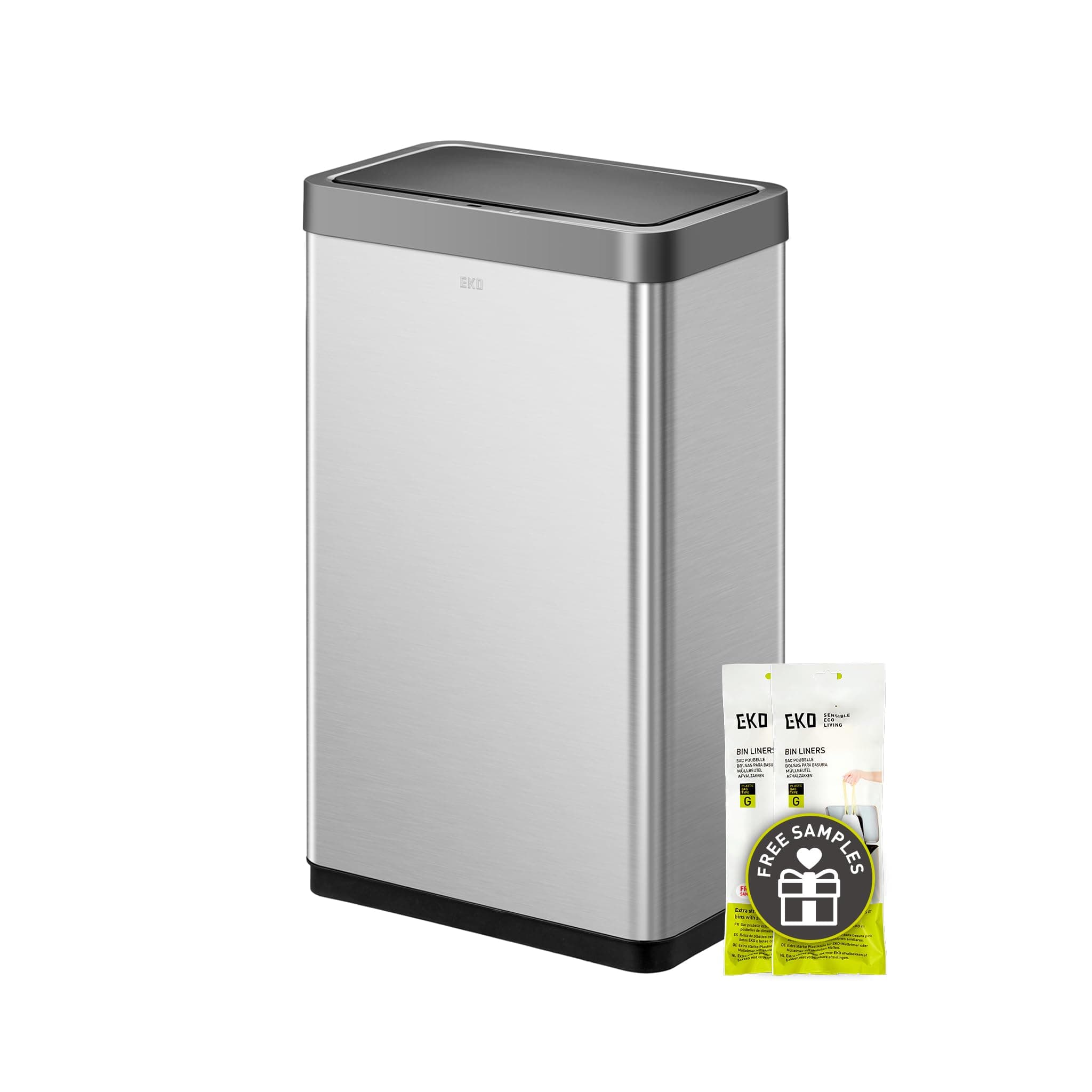 Mirage X 80 Liter / 21.1 Gallons Motion Sensor Trash Can, Automatic Large Kitchen Trash Can Touchless, Stainless Steel