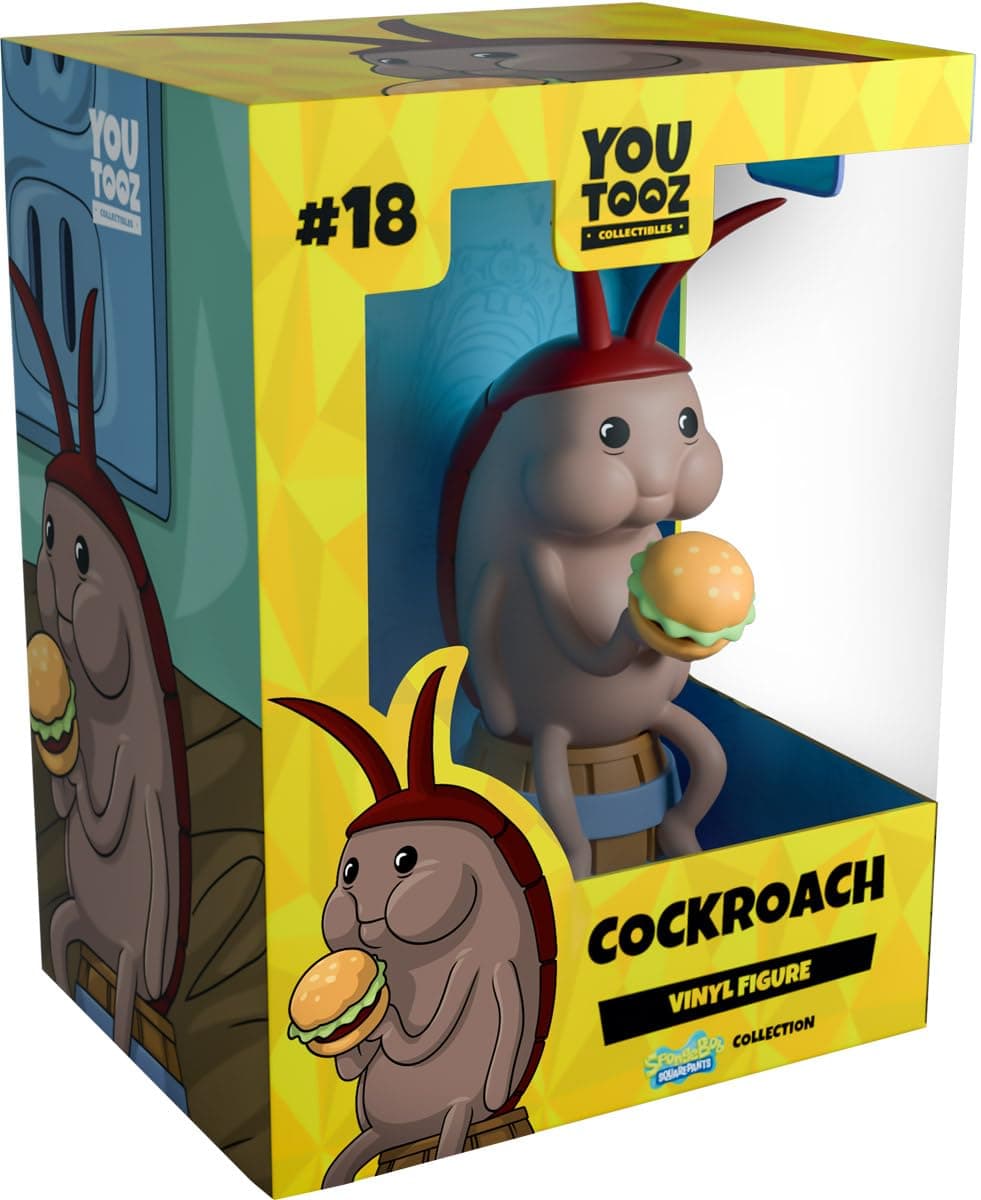 Cockroach 4.8" Inch Vinyl Figure, Official Licensed Cockroach Collectible from Spongebob Squarepants by Youtooz Spongebob Squarepants Collection