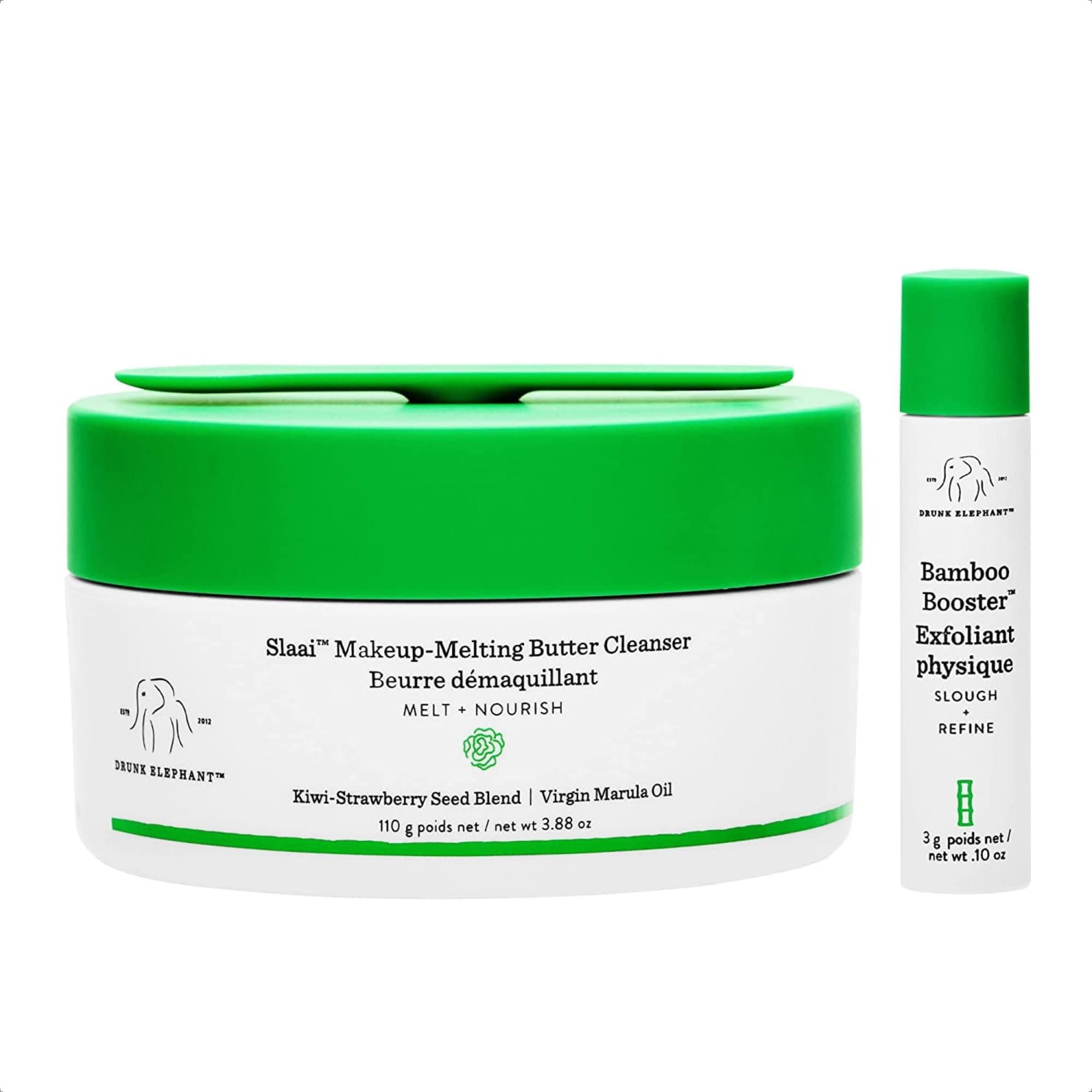 Drunk Elephant - Slaai Makeup Removing Balsem and BAMBOO BOOSTER POWDER