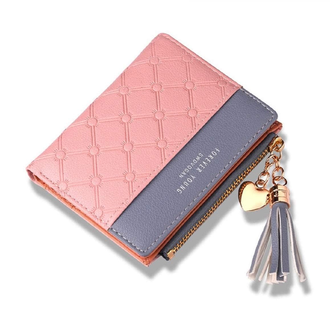 Oulm Pink PU Women's Wallet (WA1)