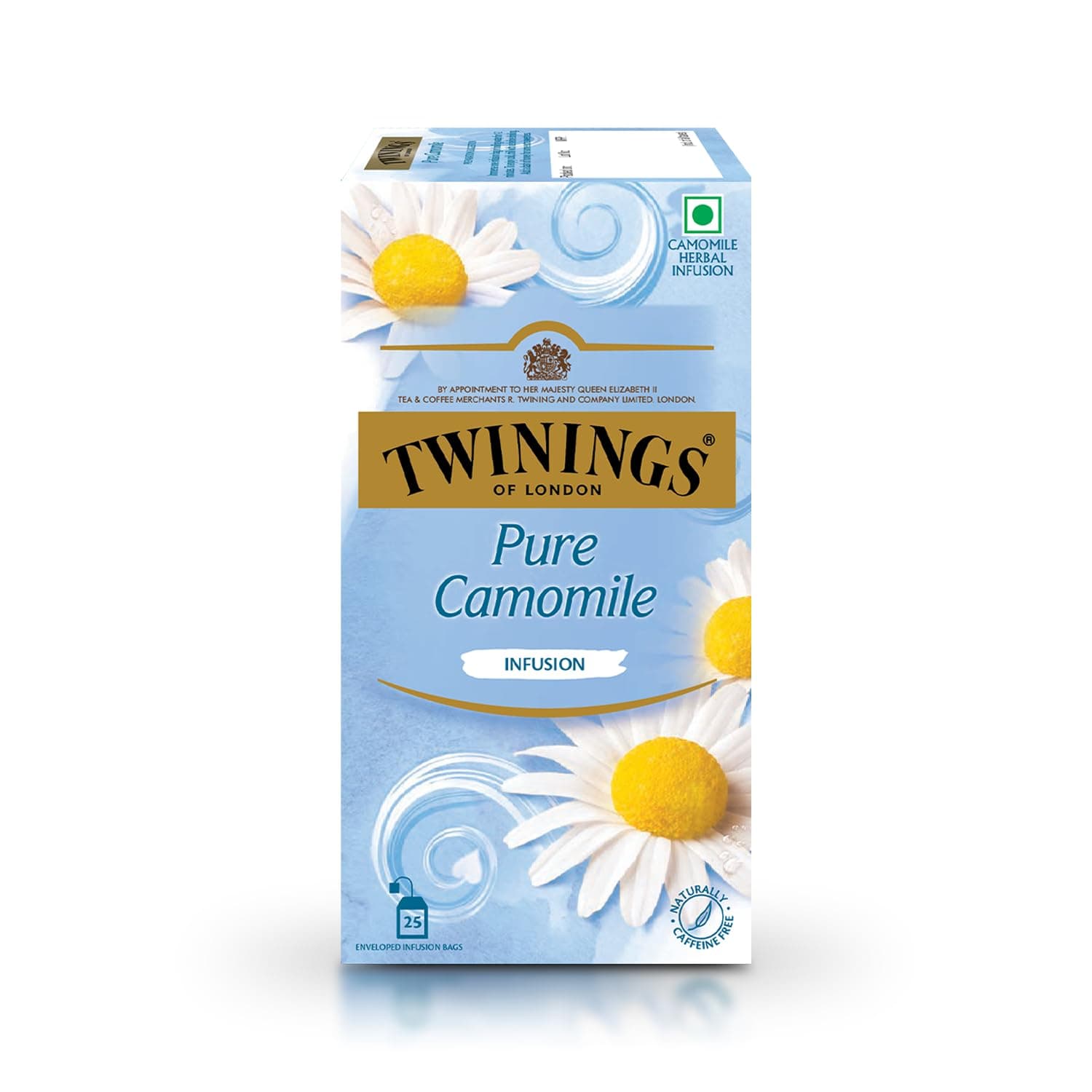- Twinings Chamomile Tea, 25 Teabags, Herbal Infusion Tea, Subtle and Flowery, Light and Gentle Taste, Good Sleep, Stress Relief, Relax - 0.03 Kg