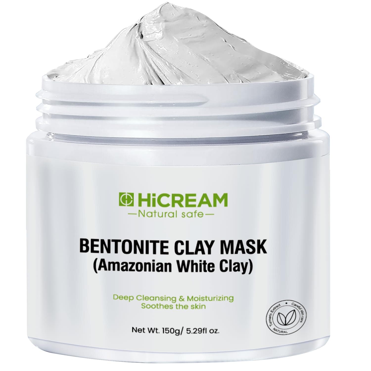 Bentonite Clay Mask, Valentines Gifts for Women Her, Deep Cleansing Facial Mask, Clay Face Mask Skin Care with Kaolin Clay and Aloe for Dull Skins Hydrating (white)