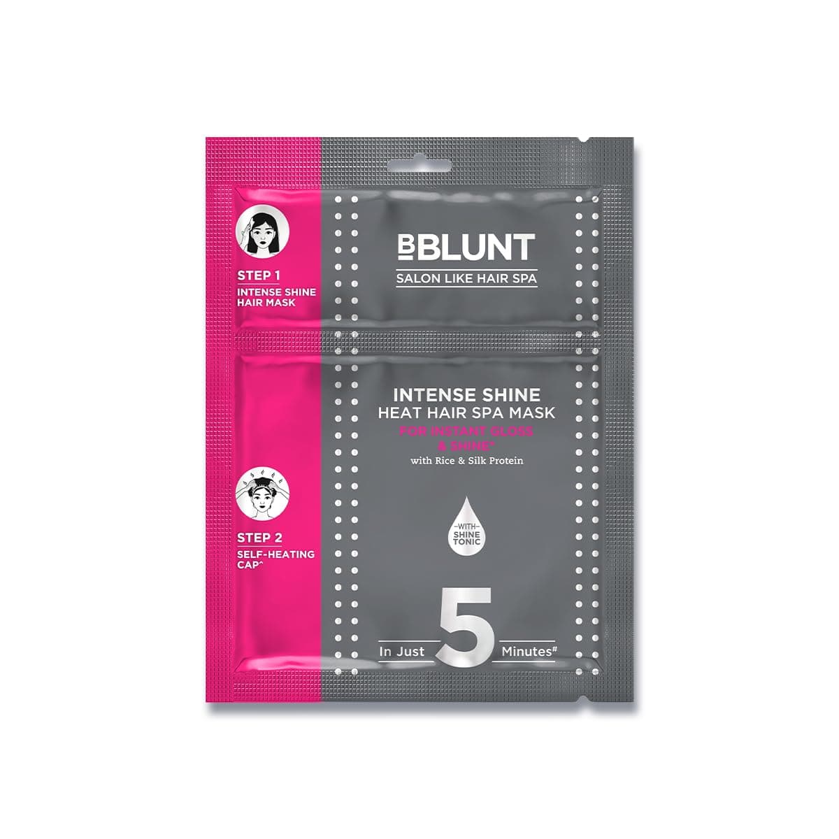 BBLUNT Intense Moisture Hair Mask for Dry & Frizzy Hair | With Rice & Silk Protein | Deep Nourishment, Hydration & Shine | Repairs Damaged Hair | No Sulphates & Parabens | For Men & Women | 250g