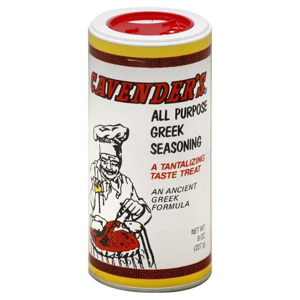Cavender's All Purpose Greek Seasoning - 8 oz containers (pack of 2) Cavender's Exclusive recipe insert included!