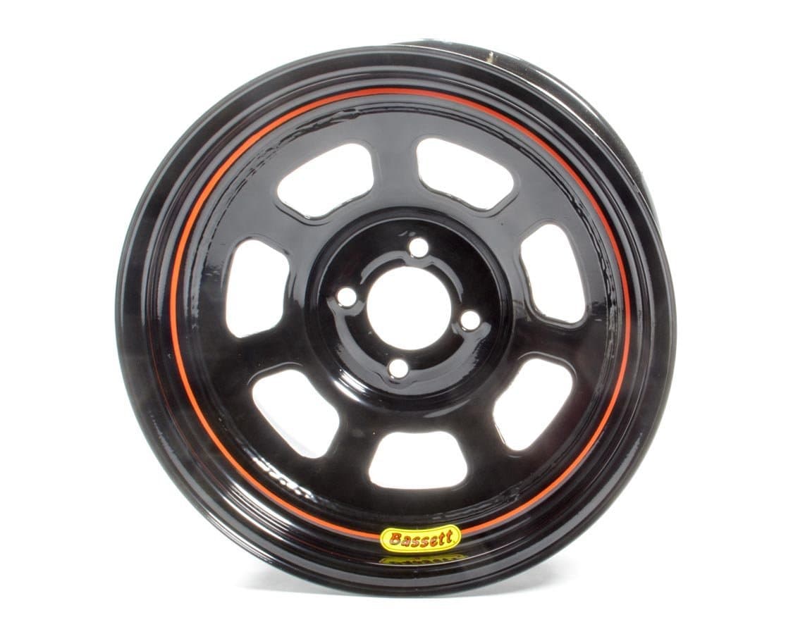 BASSETT 58SH5 Wheel 15x8 D-Hole 4x100 mm 5in BS Black