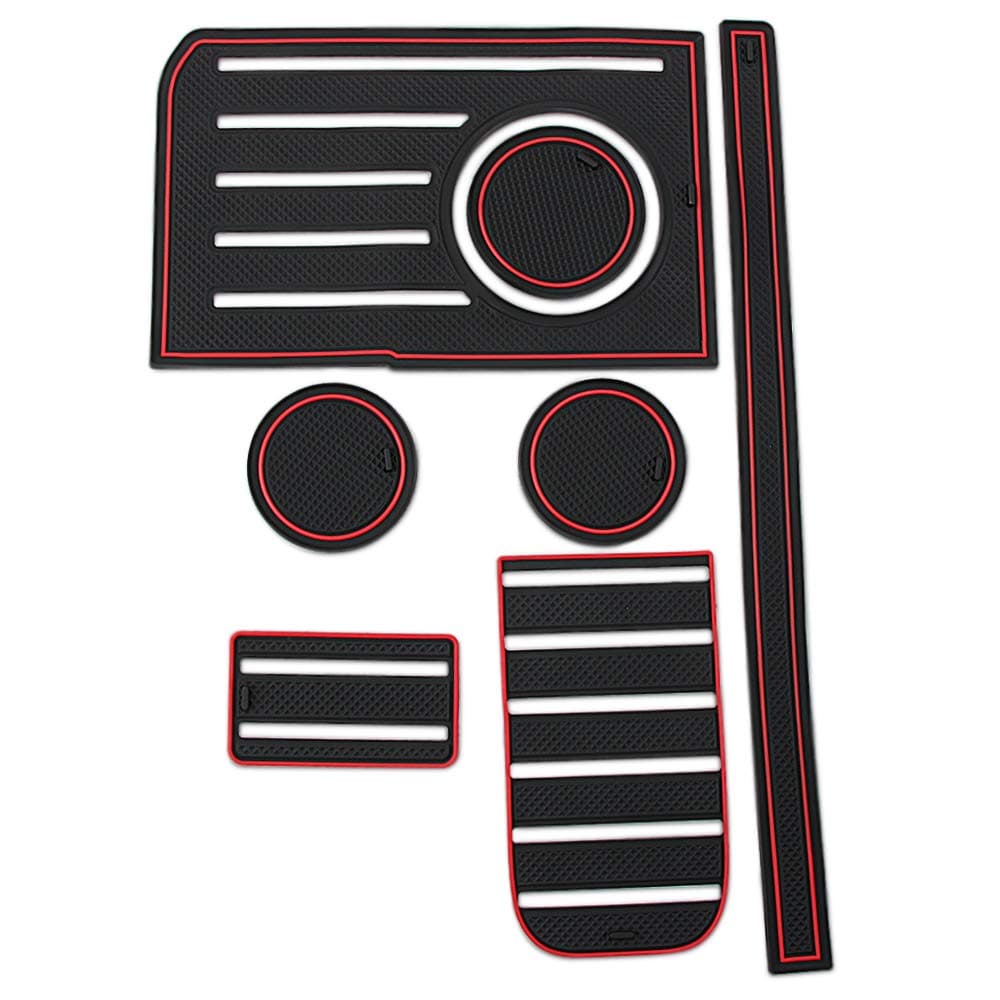 POZEL Custom Fit Cup and Center Console Liner Acessories for Tundra 2014 2015 2016 2017 2018 2019