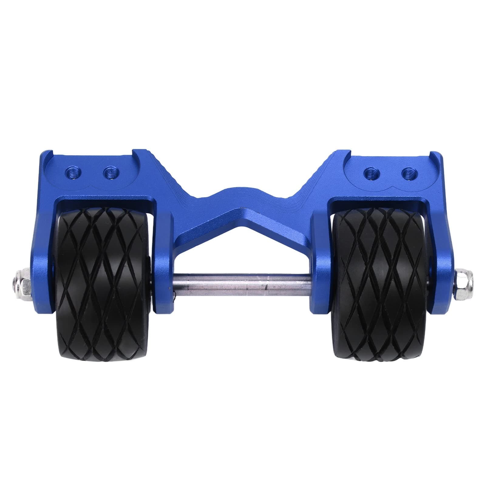 banapoybanapoy Wheelie Bar, Aluminum Rear Wing Wheelie Bar Set, RC Car Front Stand Up Wheel Compatible with MAXX 1/10 RC Car, RC Off Road Vehicles Head Up Wheel (Blue)