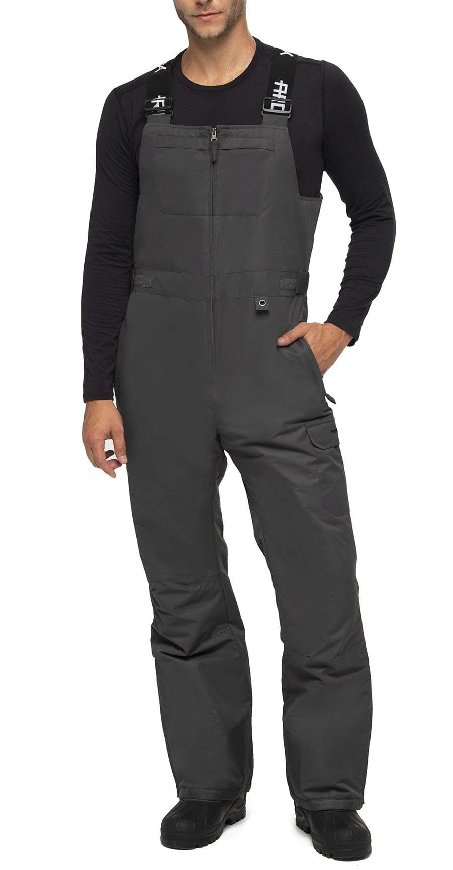 mens Avalanche Athletic Fit Insulated Bib Overalls skiing-bibs (pack of 1)