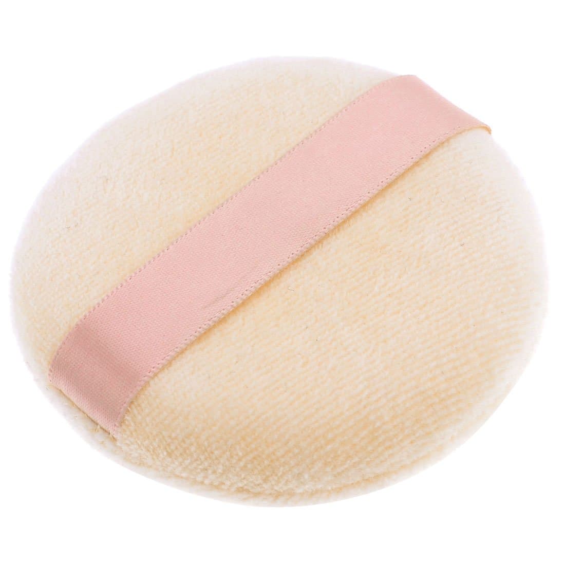 FOREVER YUNG Women Facial Cosmetic Tool Round Light Pink Sponge Powder Puff