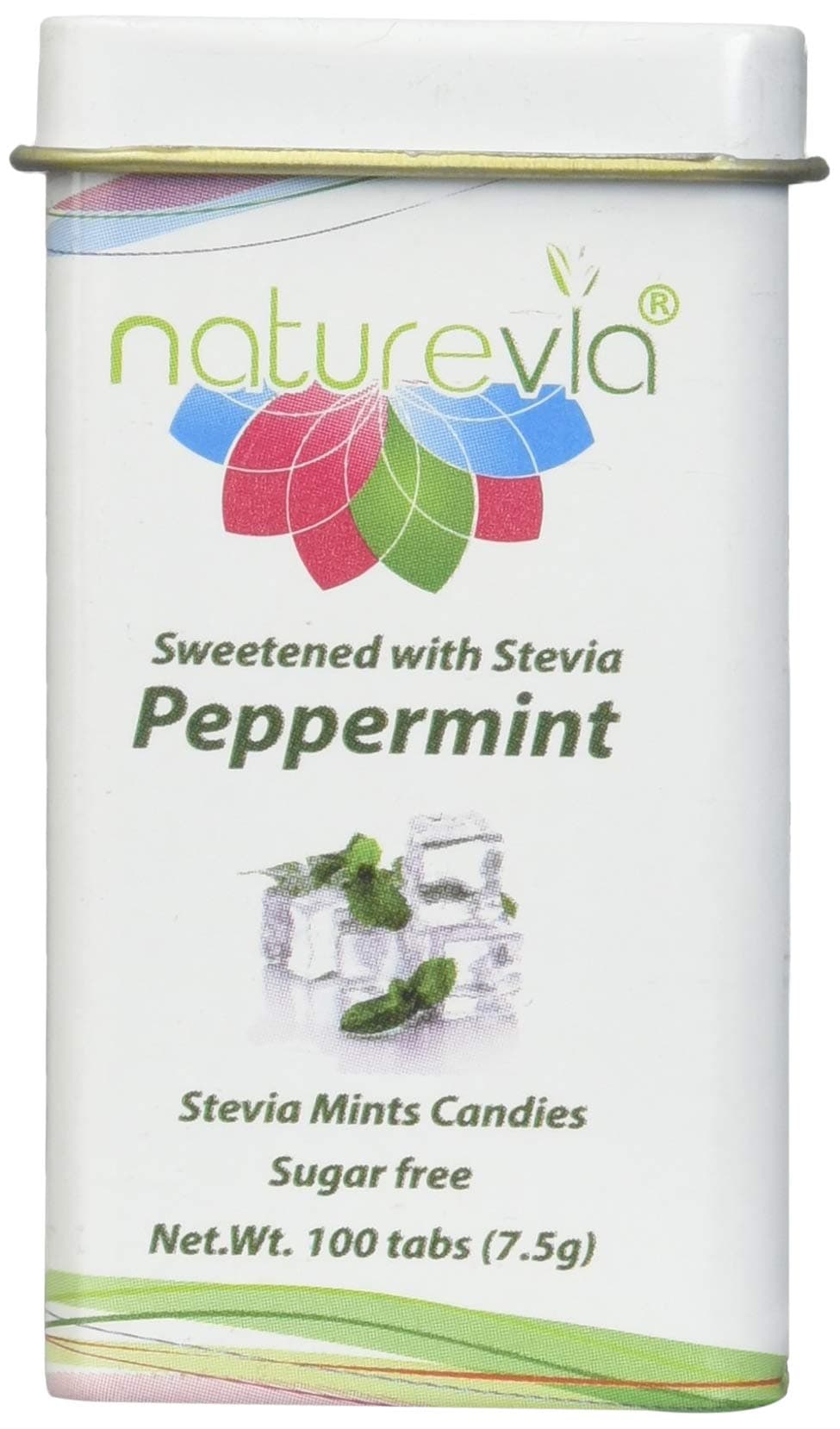 Sugar-Free Mints - Peppermint Flavor(12x100 tabs, 18 g): Mints Naturally Sweetened with Stevia, Free of: Sugar, Carbs, Calories, Aspartame & Artificial Sweeteners; Dentist Recommended