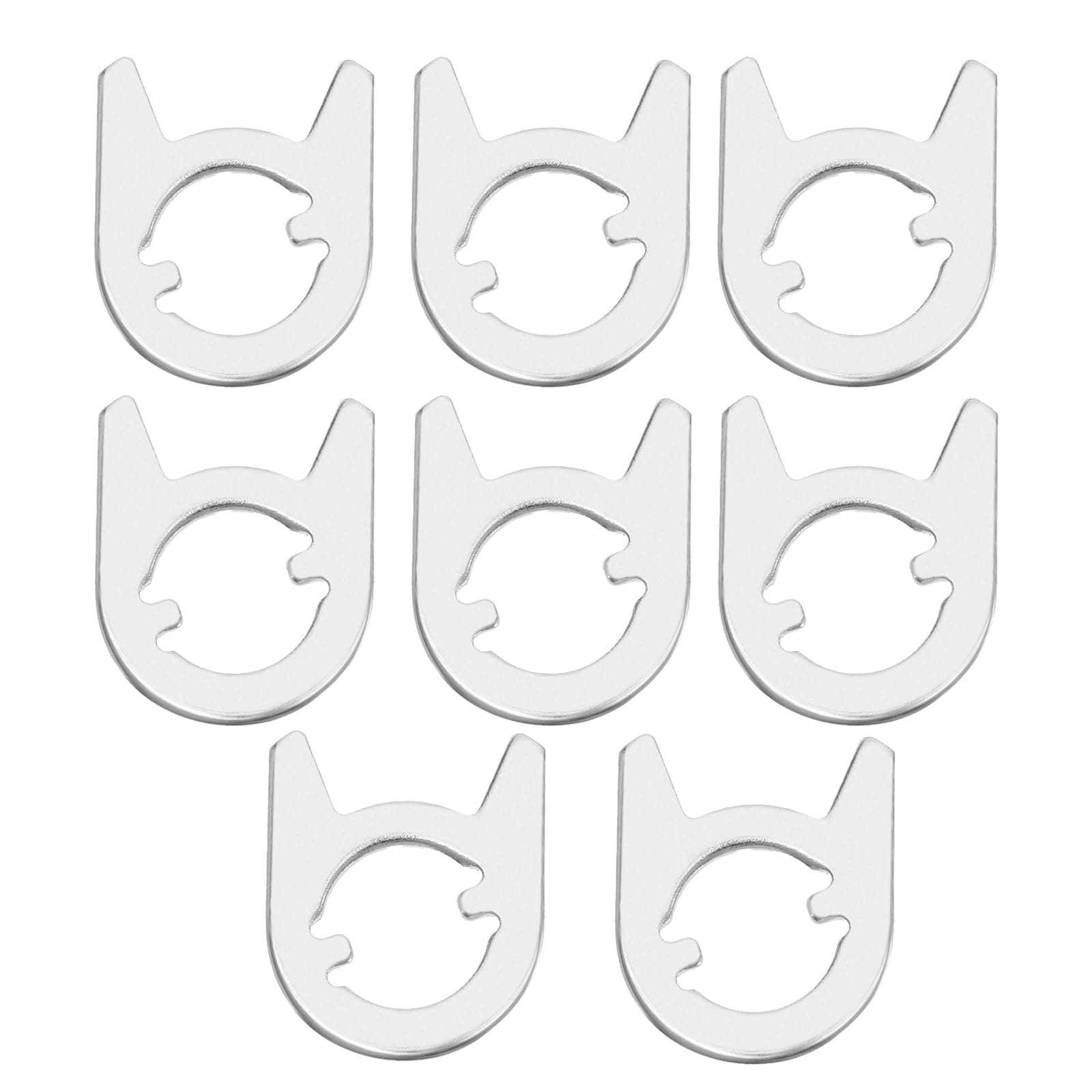 The Lord of the Tools 8Pcs Cam Washers Replacement Door Lock Handle Spring Locator Plate for Repairing Internal Door Handles Door Accessories 33x27mm