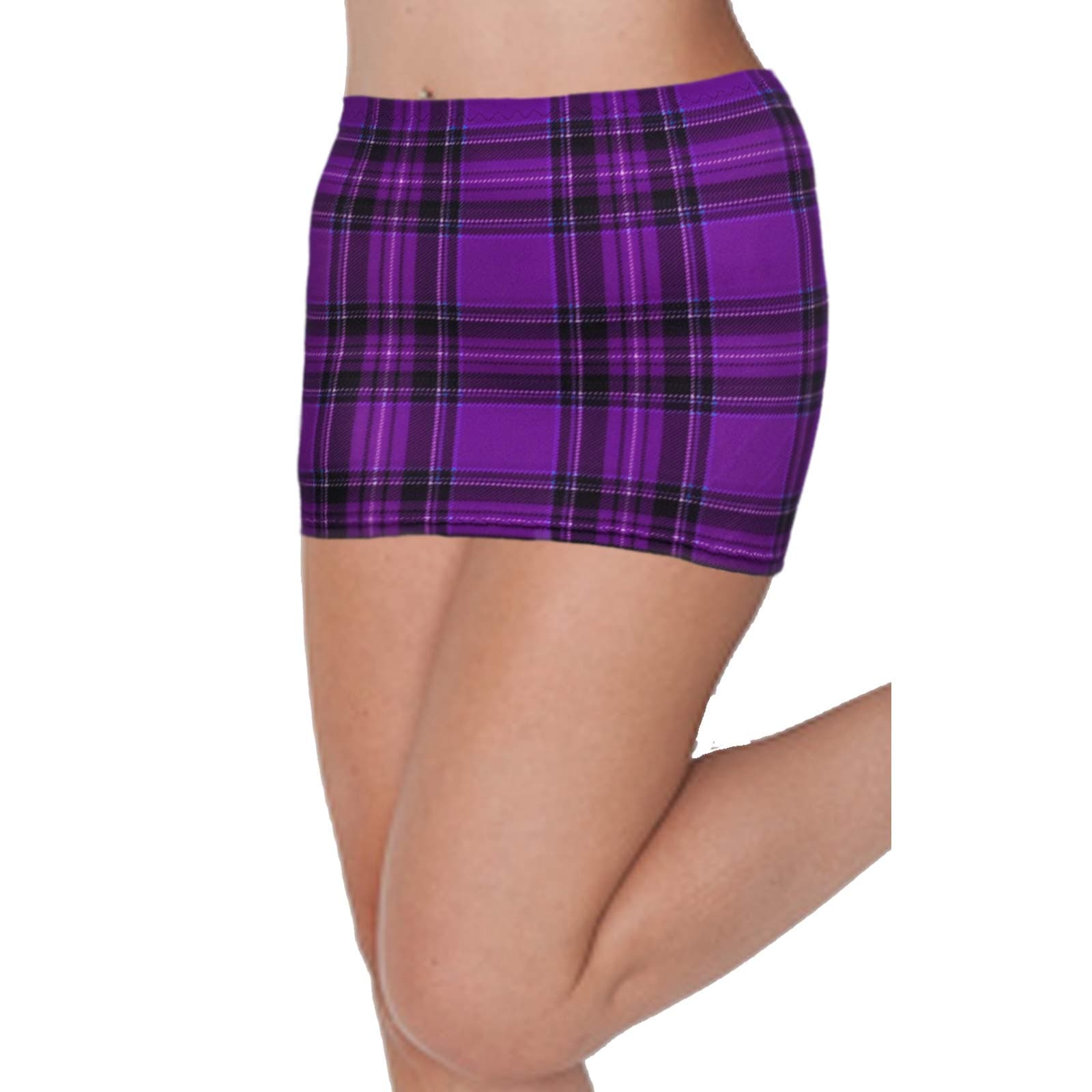 fantasystore Purple Tartan Micro Skirt (9-10 inch Length)