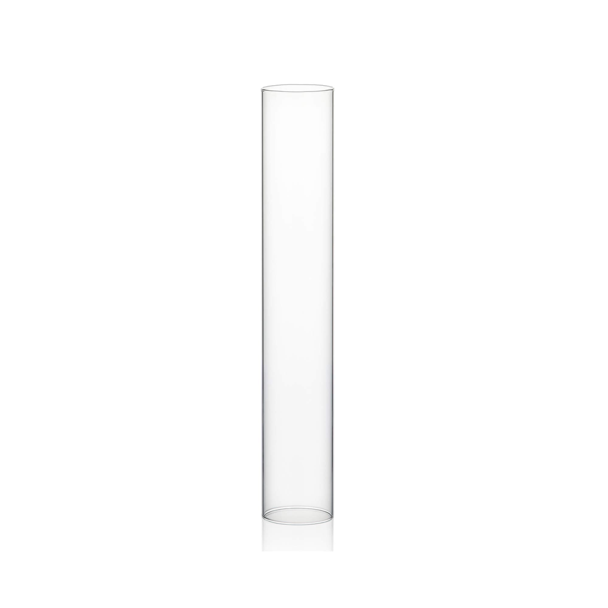 WGVI Clear Open Ended Hurricane Candle Sleeve Holder Glass Chimney 2" Wide X 12" High